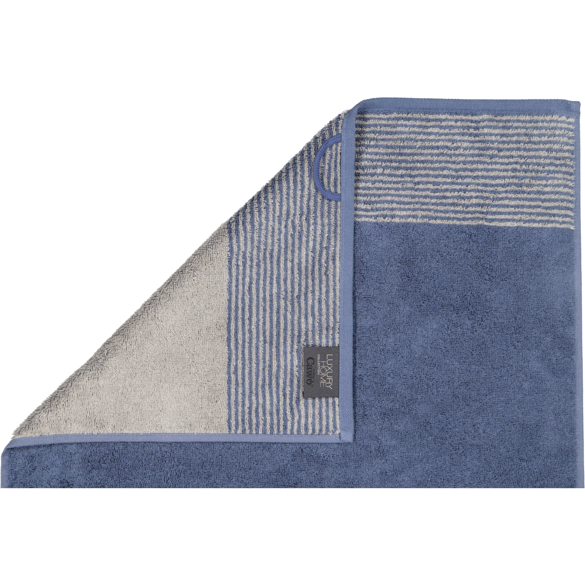 Cawö - Luxury Home Two-Tone 590 - Farbe: nachtblau - 10 - Handtuch 50x100 cm