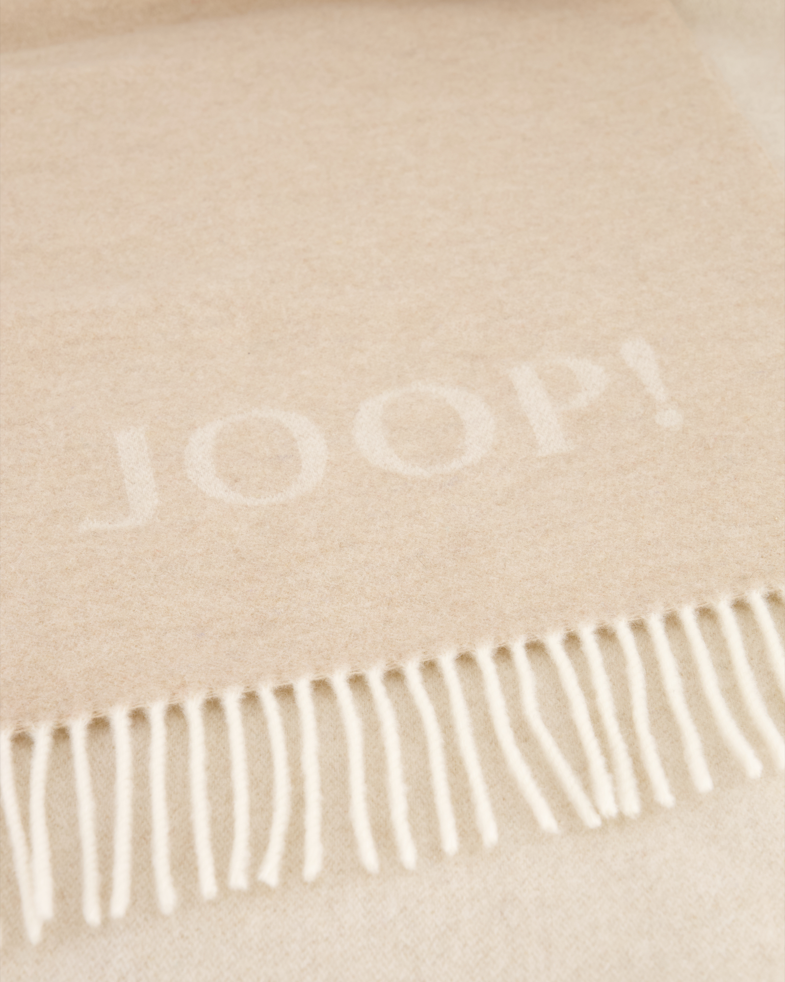 JOOP! Wohndecke Fine-Doubleface - Größe: 130x180 cm - Farbe: Creme-Natur