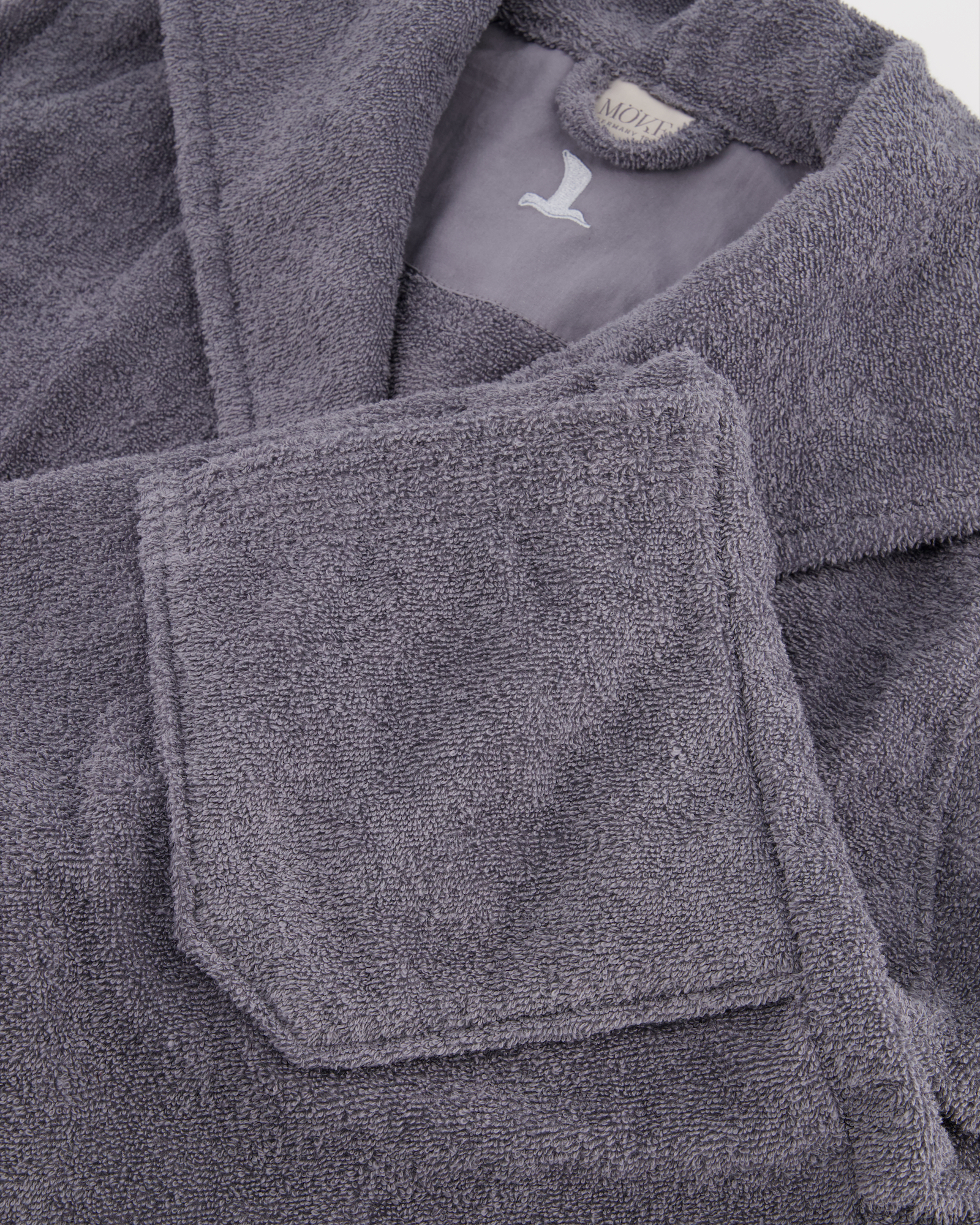 Möve Bademäntel unisex Kapuze Superwuschel stone - 850