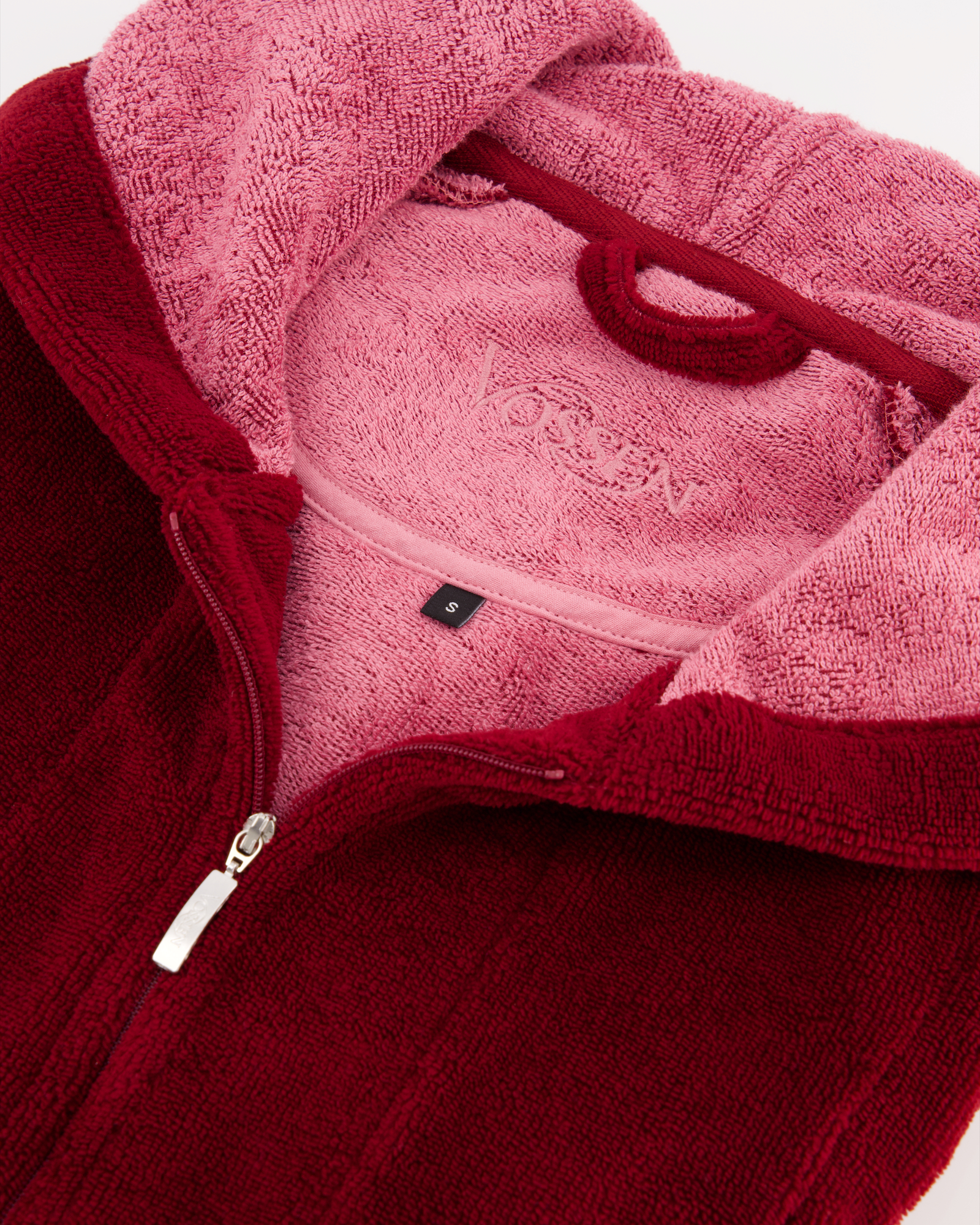 Vossen Bademantel Damen Palermo  - Farbe: burgundy - 016 (141571) - XL