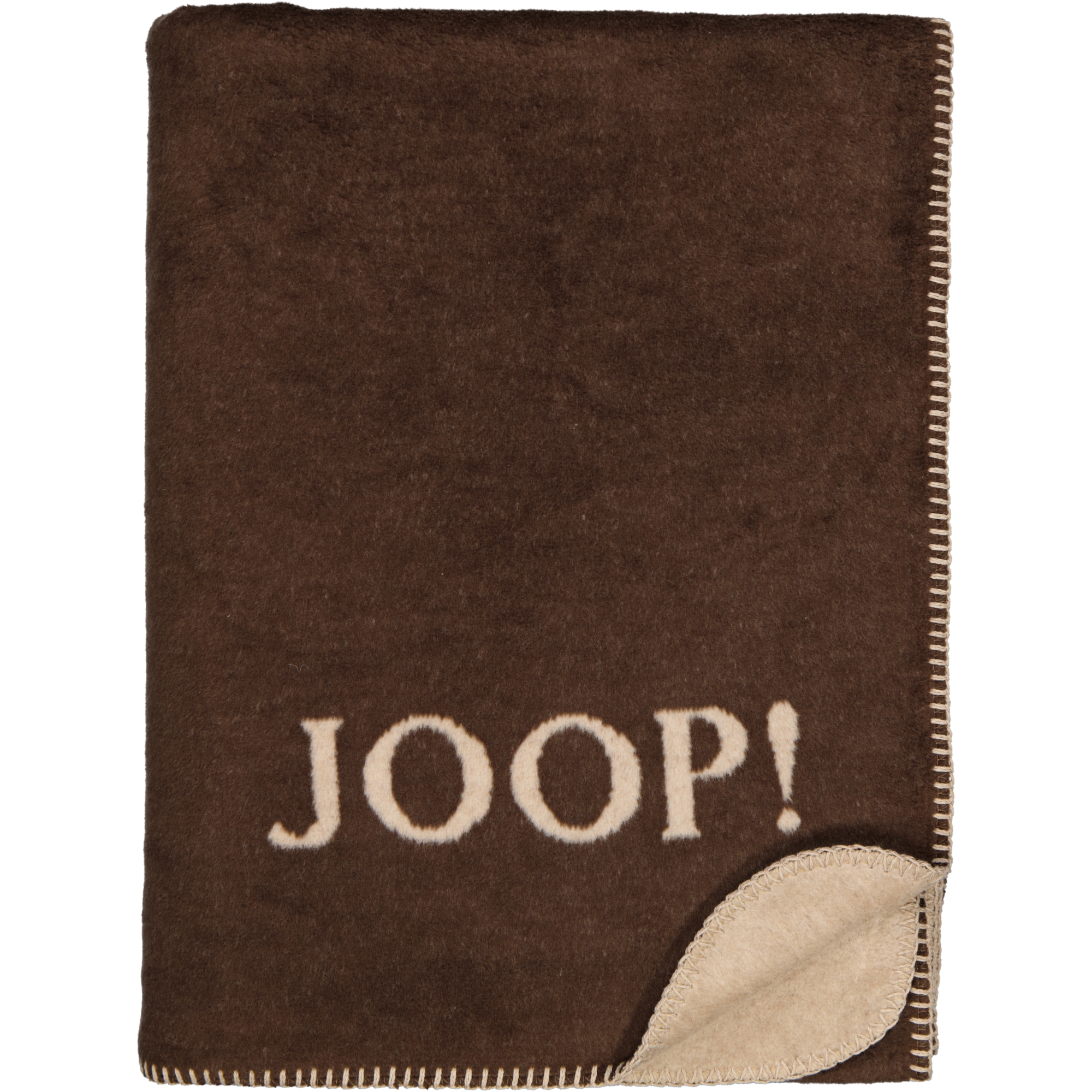 JOOP! Wohndecken Uni-Doubleface Mokka-Taupe - 150x200 cm