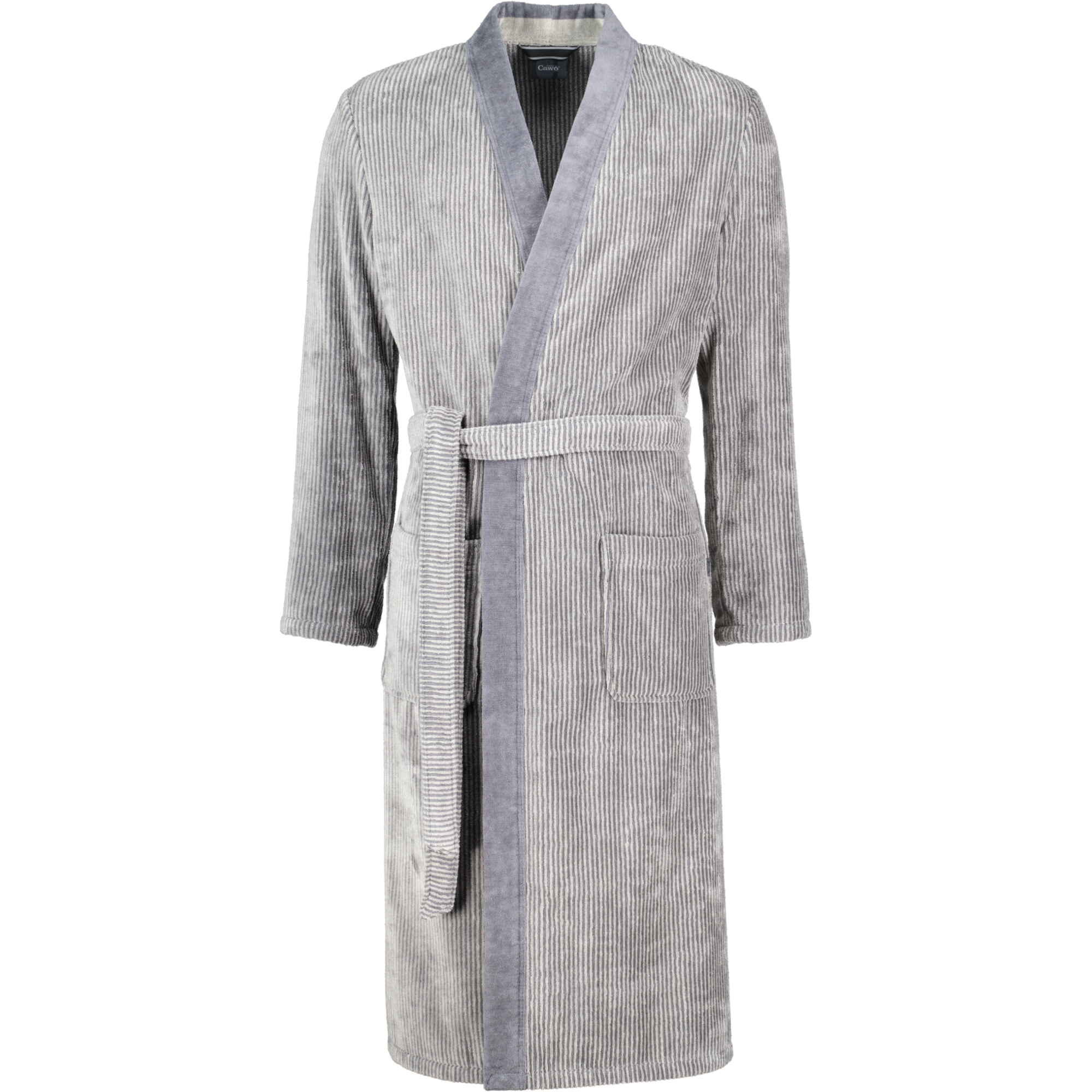 Cawö Bademäntel Herren Kimono Luxury Home 5840 stein - 37