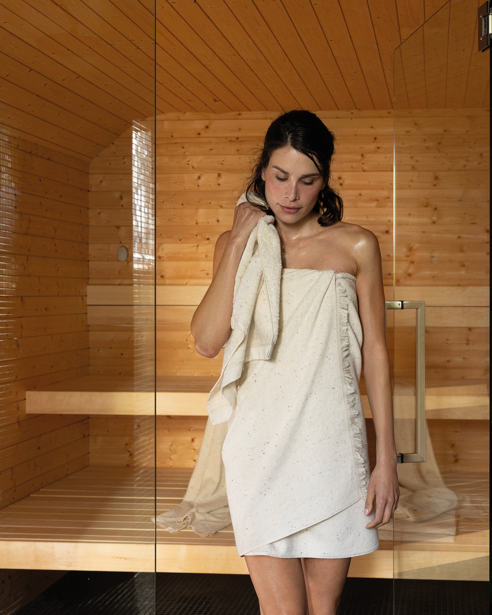 Möve Saunatücher CALM ESSENCE natur - 869 - 80x200 cm