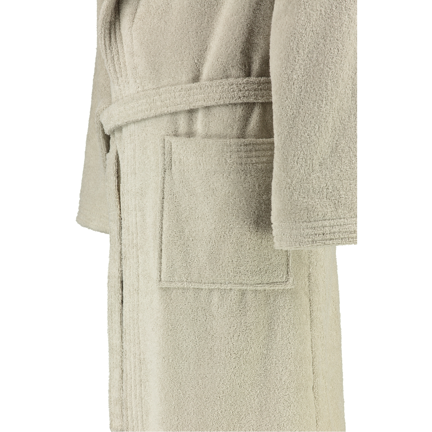 Rhomtuft RHOMTUFT Bademäntel unisex Schalkragen Sir & Lady stone - 320