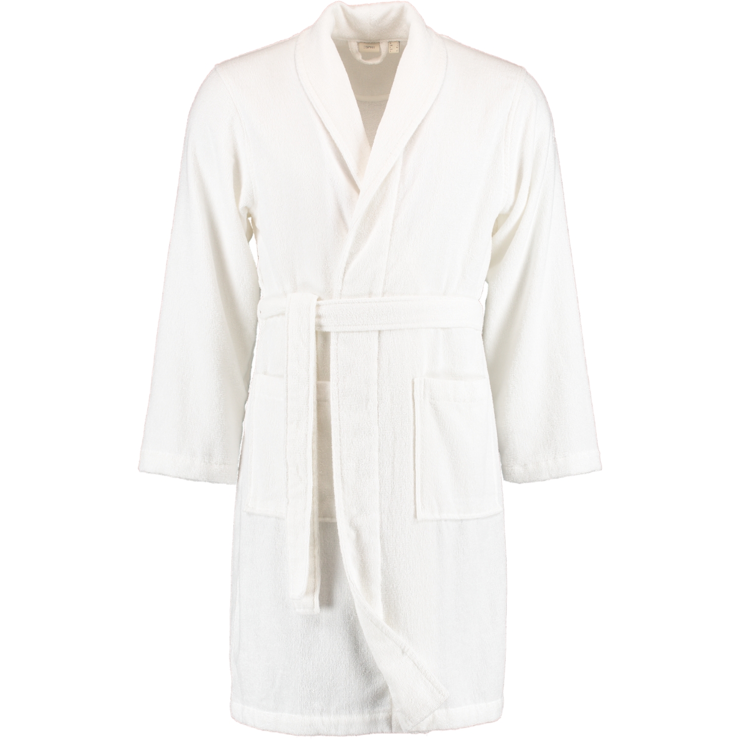 Esprit Bademäntel unisex Schalkragen Mono white - 030