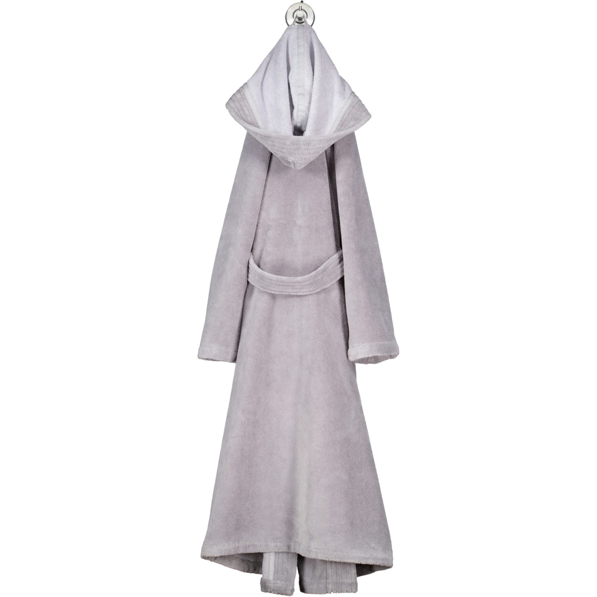 Cawö Home Damen Bademantel Kapuze  802 - Farbe: graphit - 73 - S