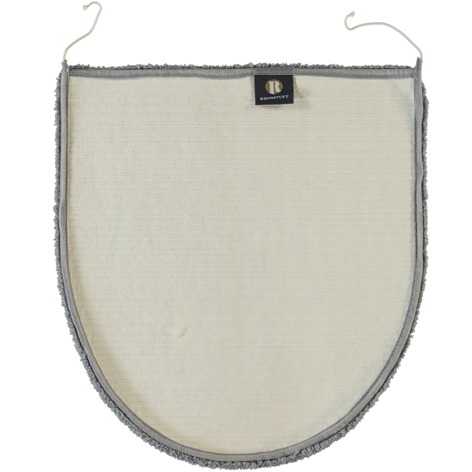 Rhomtuft - Badteppiche Square - Farbe: kiesel - 85 - Deckelbezug 45x50 cm