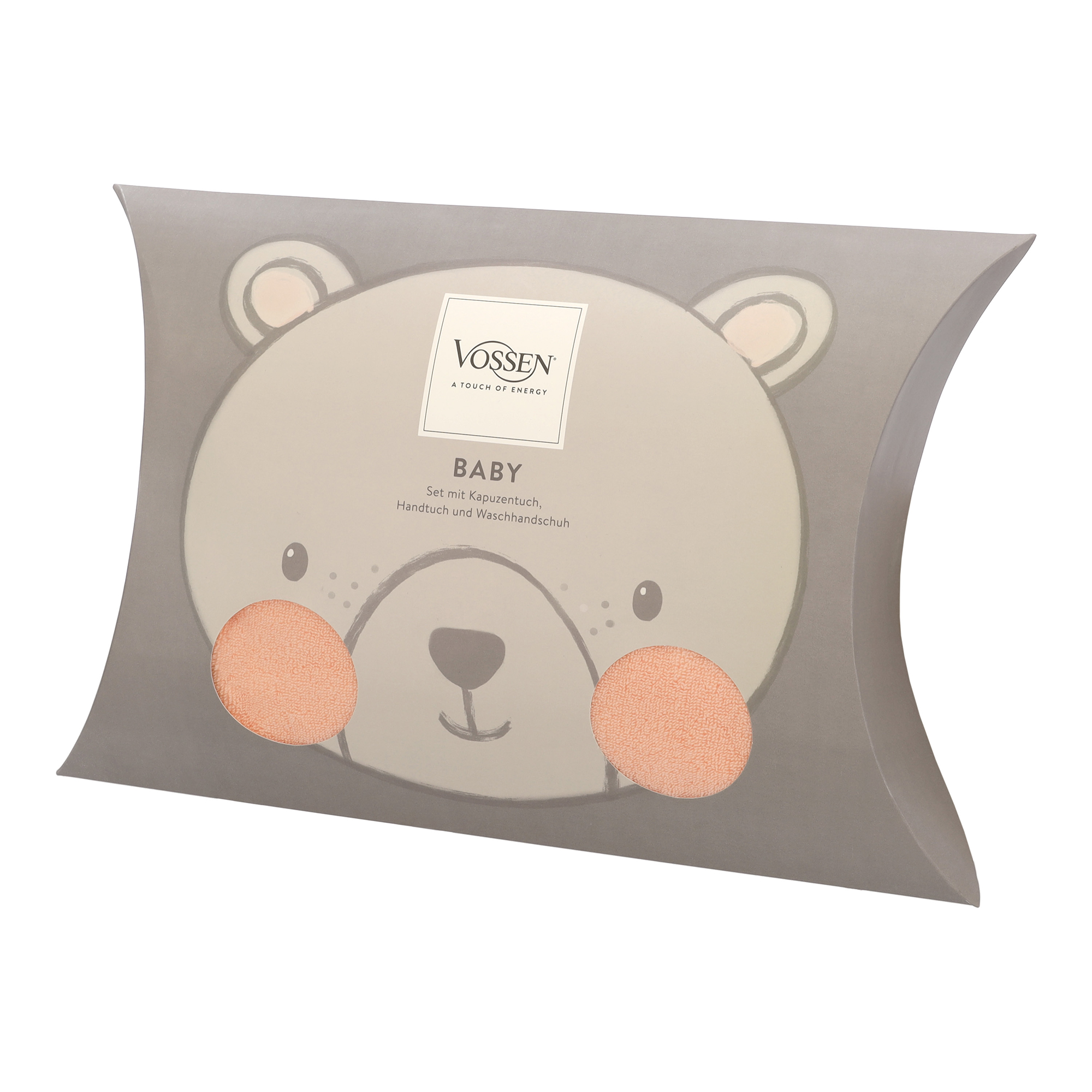 Vossen Kapuzentücher Teddy Bear Set light peach - 2530