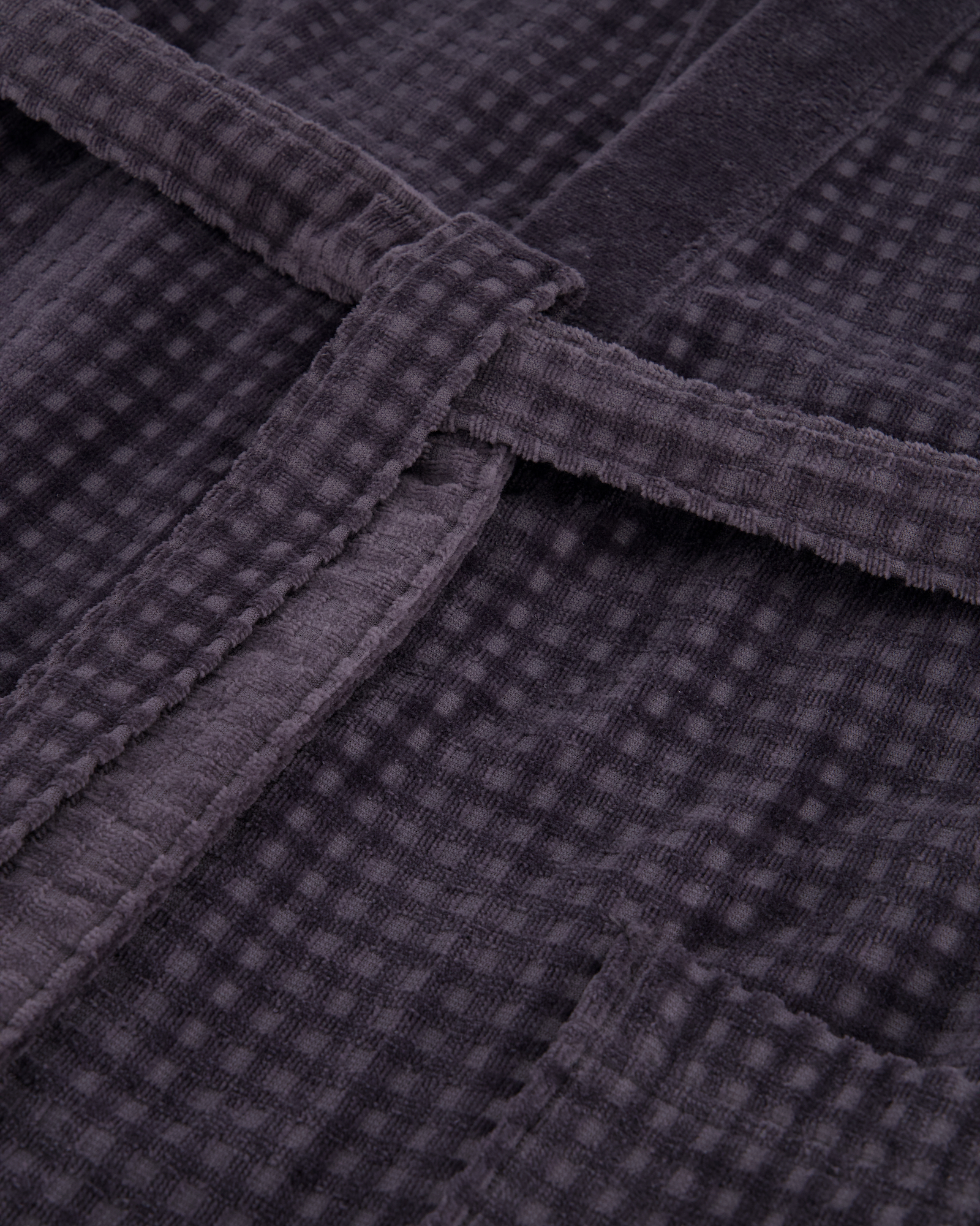 Cawö Bademäntel Herren Kimono 3714 anthrazit - 774