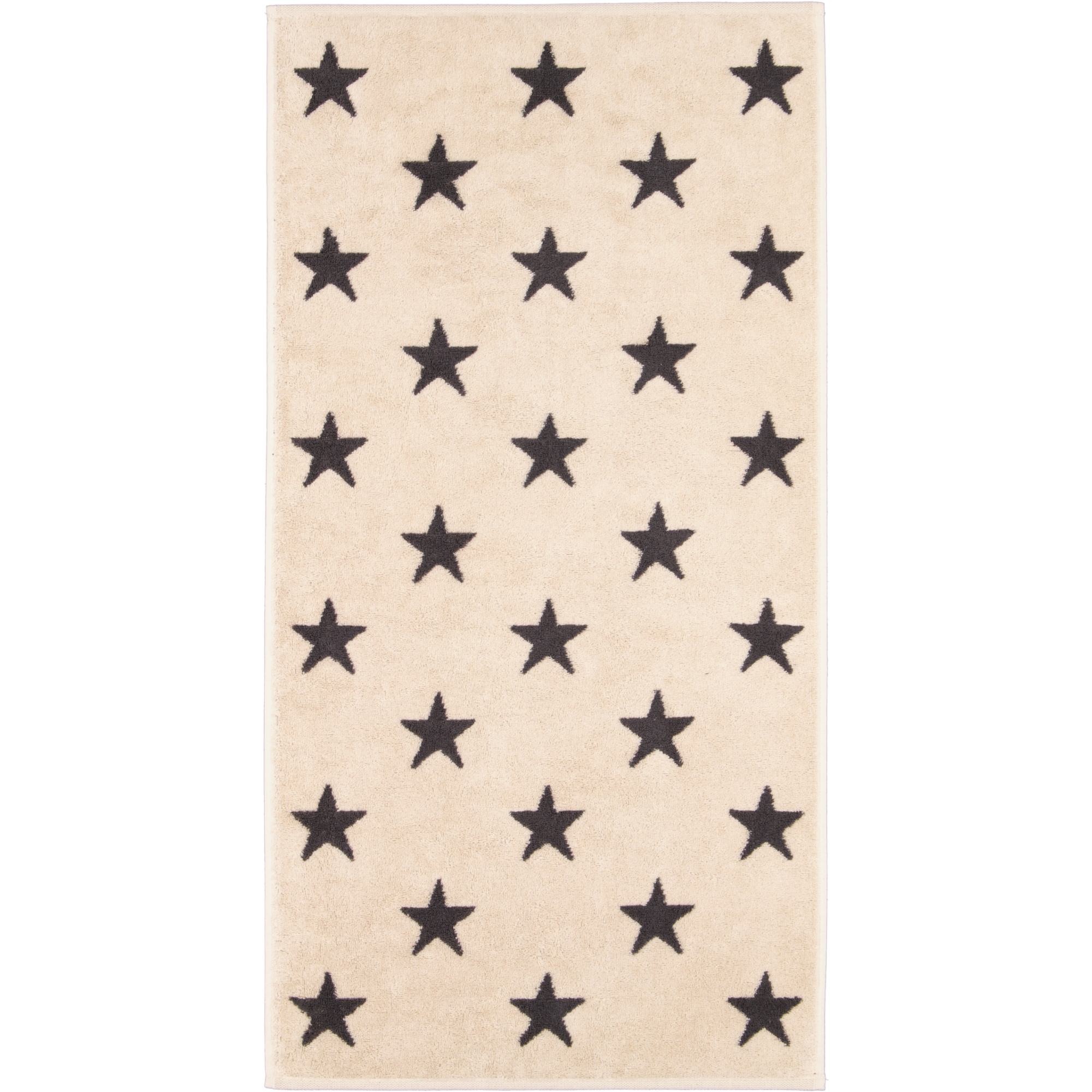Cawö Handtücher NEW STARS Sterne groß 6260 beige/basalt - 37
