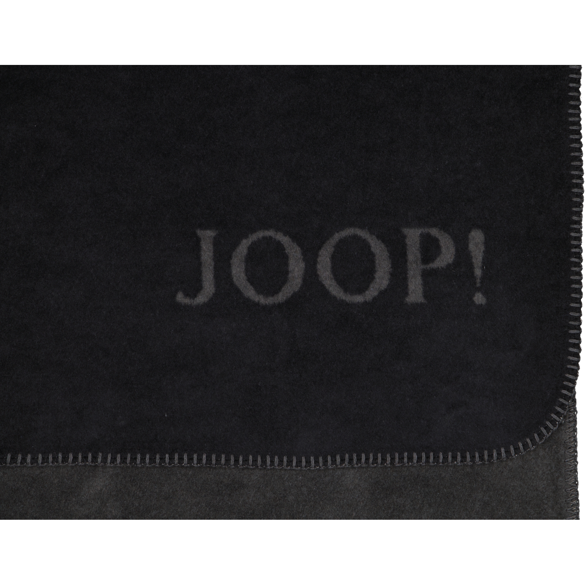 JOOP! Wohndecken Uni-Doubleface Schwarz-Anthrazit - 150x200 cm