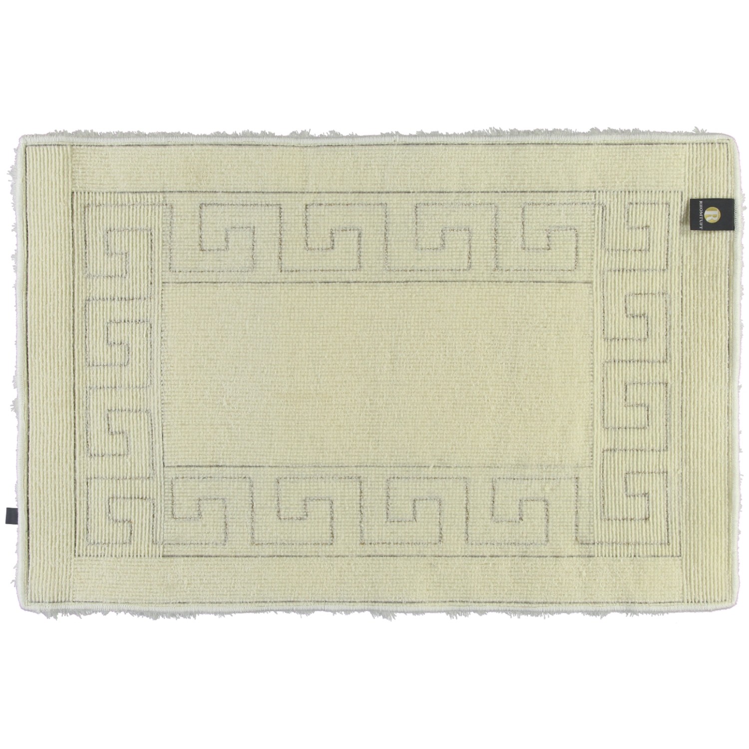 Rhomtuft RHOMTUFT Badteppiche Mäander weiss-weiss-goldlurex - 1321