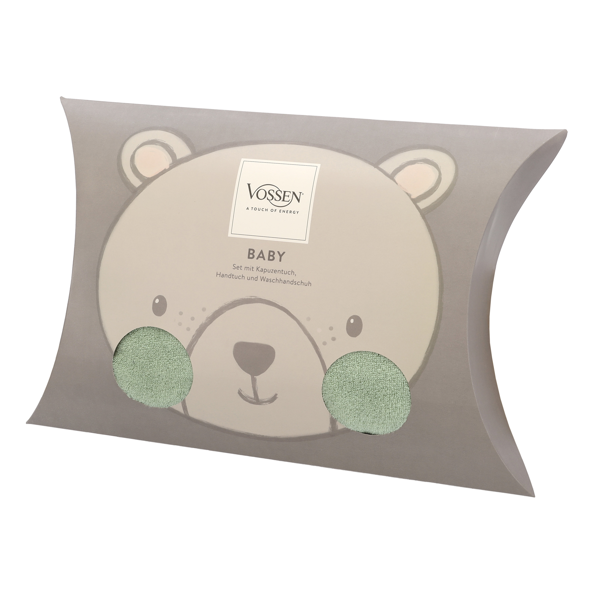 Vossen Kapuzentücher Teddy Bear Set eucalyptus - 5285