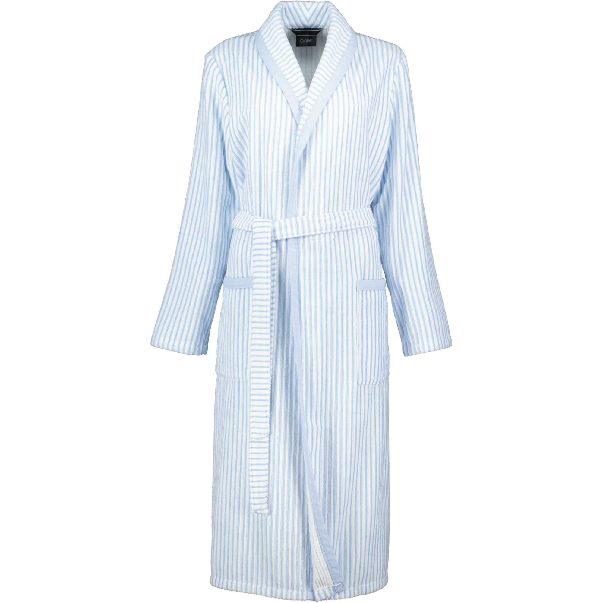 Cawö Bademäntel Damen Schalkragen 3423 mittelblau - 11