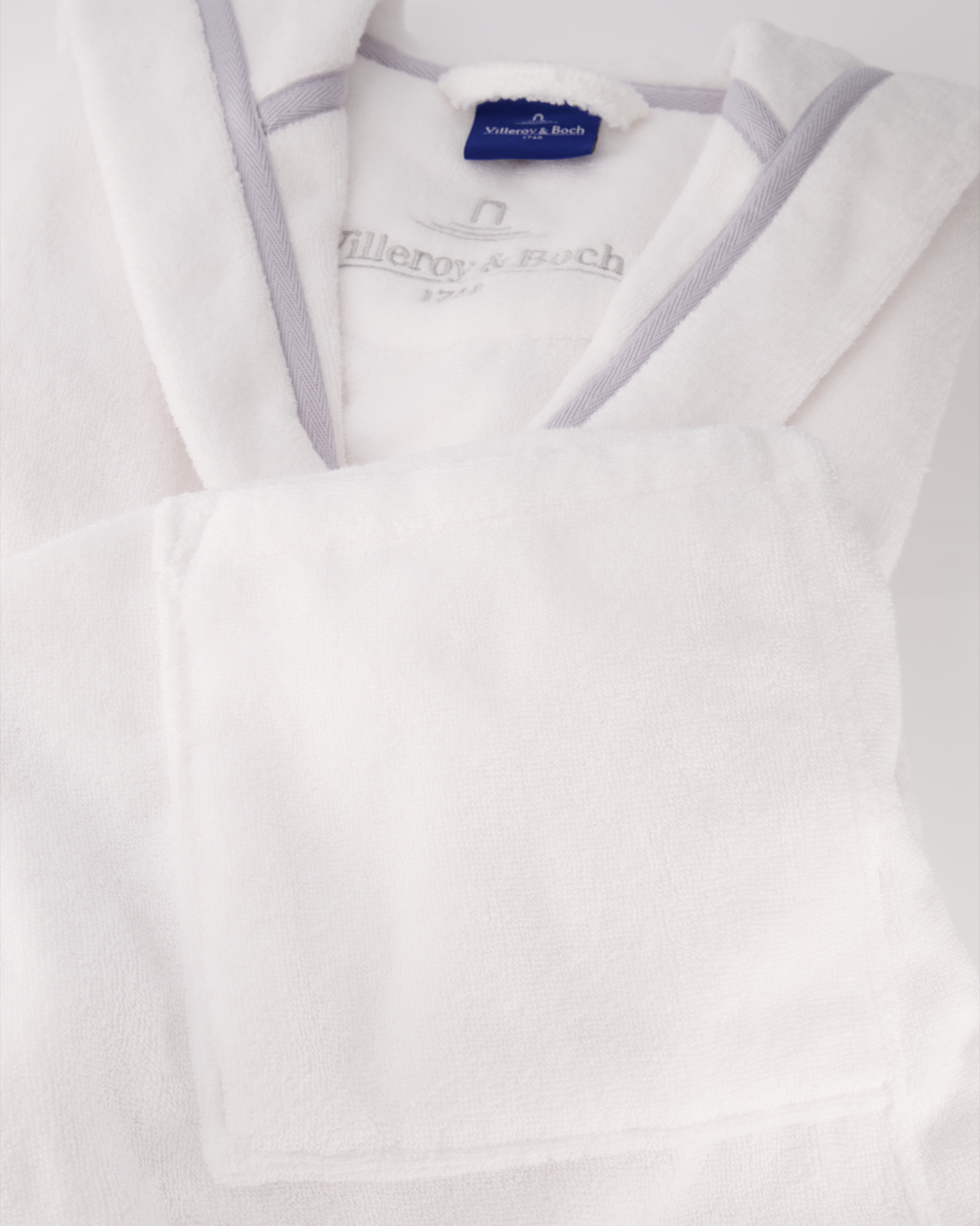 Villeroy & Boch Damen Bademantel Kapuze 2521 - Farbe: brilliant-white - 67 - M