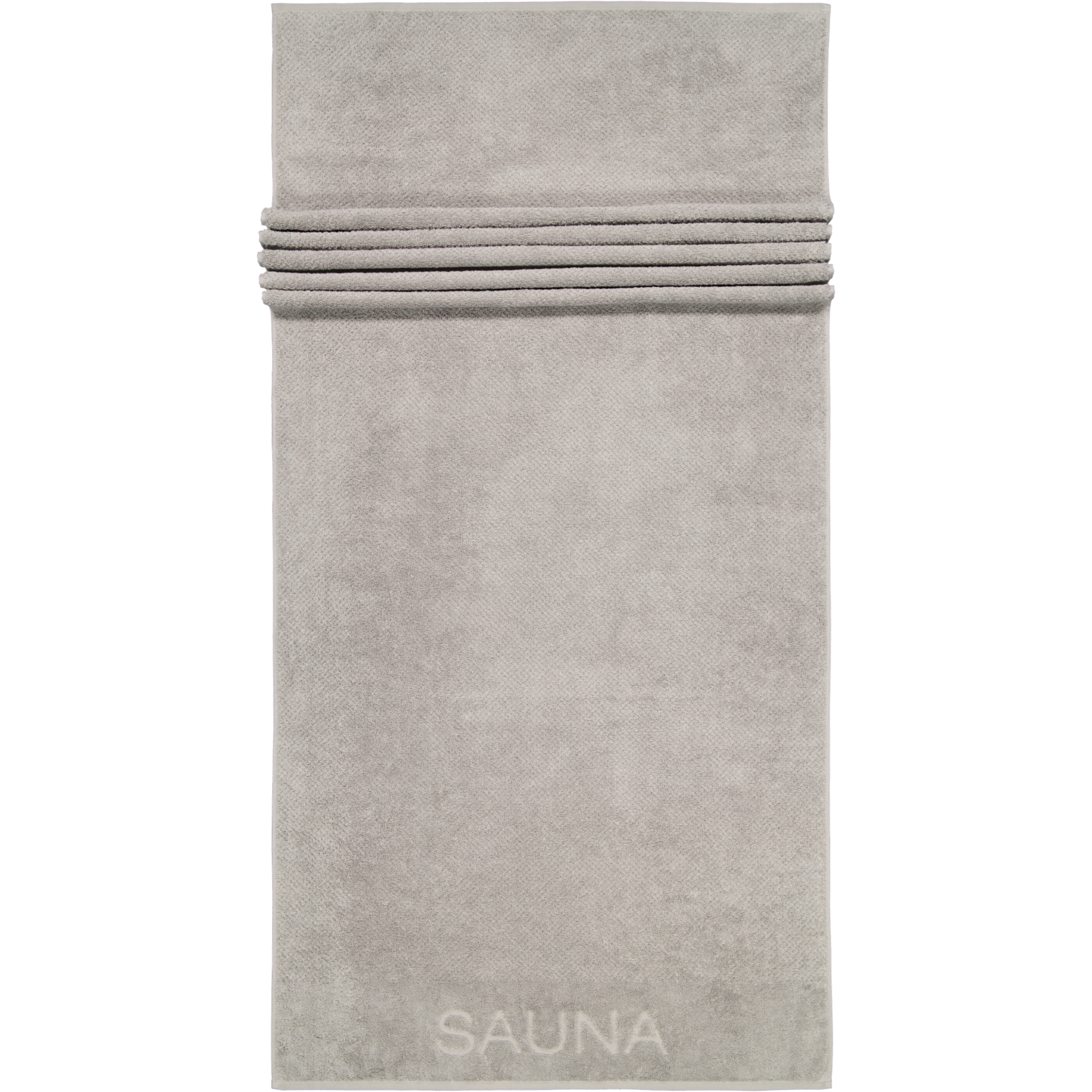 Cawö Saunatücher Pure 6501 stein - 727 - 80x200 cm