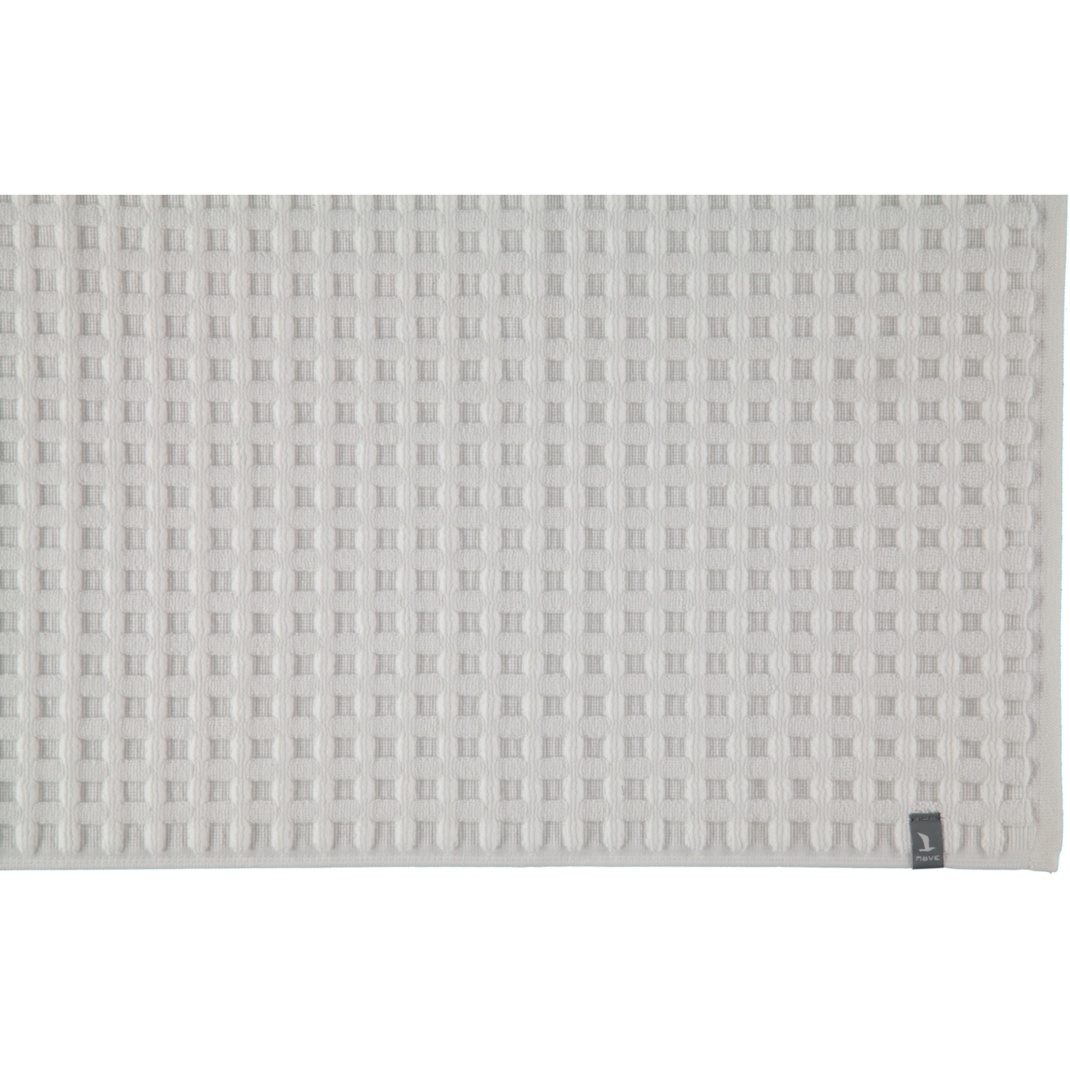 Möve Badteppich - Piquee - Größe: 60x100 cm - Farbe: snow - 001 (1-0798/8127)