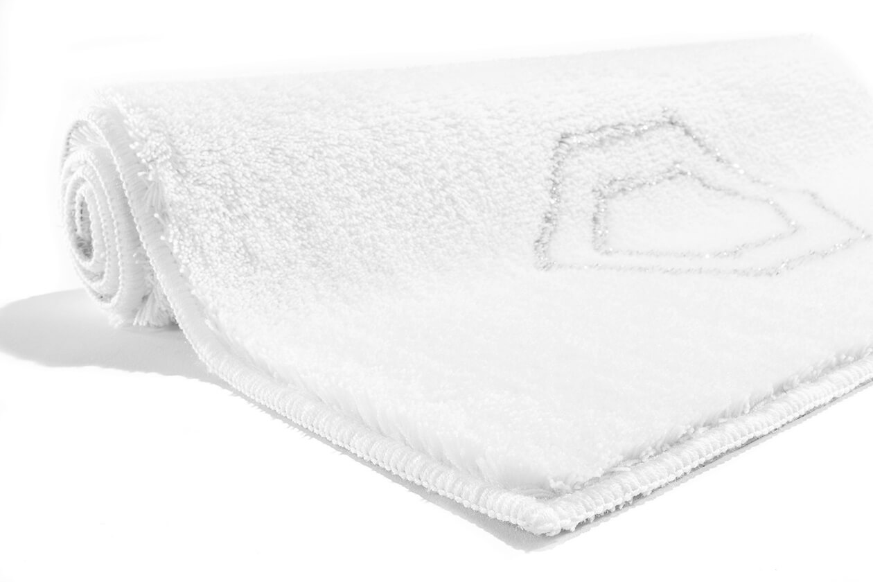Rhomtuft RHOMY home Badteppiche Elegance weiß-silberlurex - 151