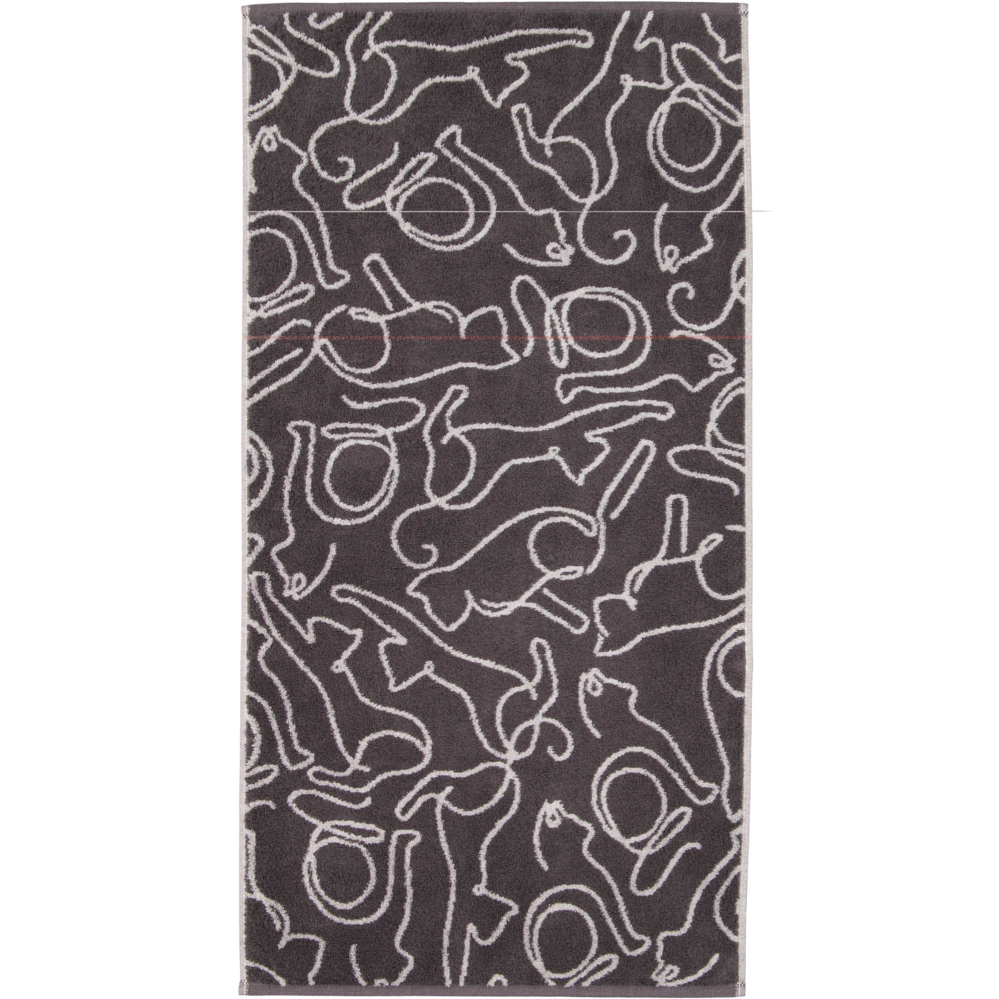 Cawö Handtücher CUTE CATS EDITION Cats 6264 basalt/platin - 77