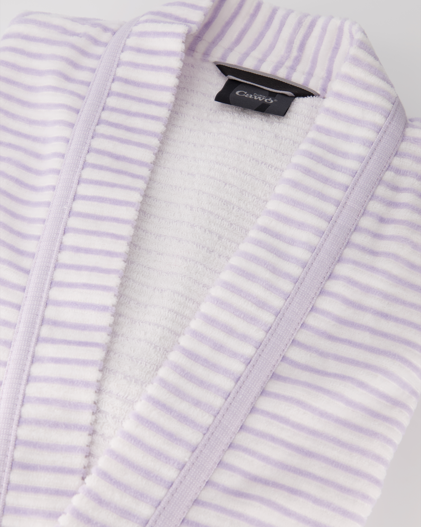 Cawö Bademäntel Damen Kimono Struktur 1214 flieder - 86