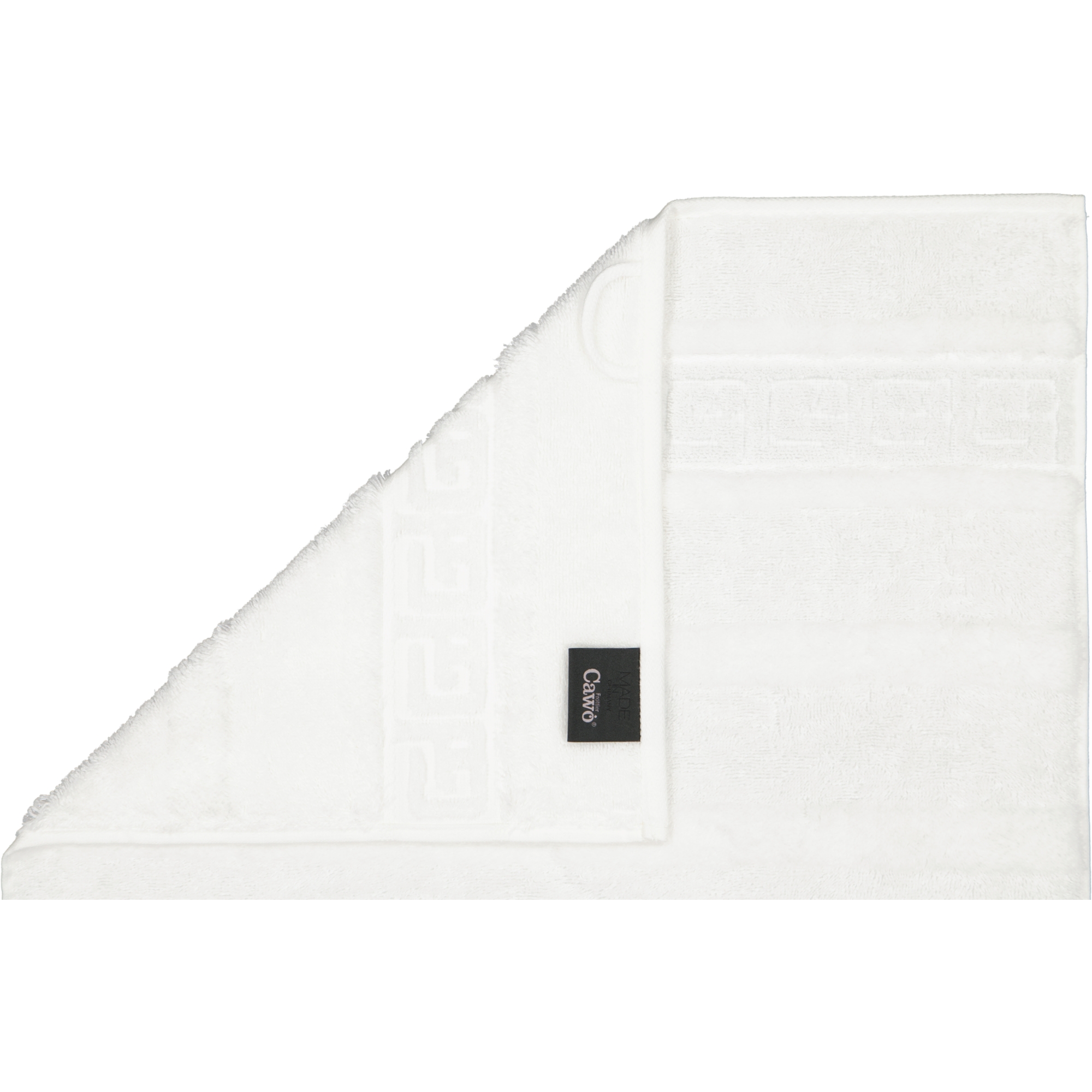 Cawö - Noblesse Uni 1001 - Farbe: 600 - weiß - Gästetuch 30x50 cm