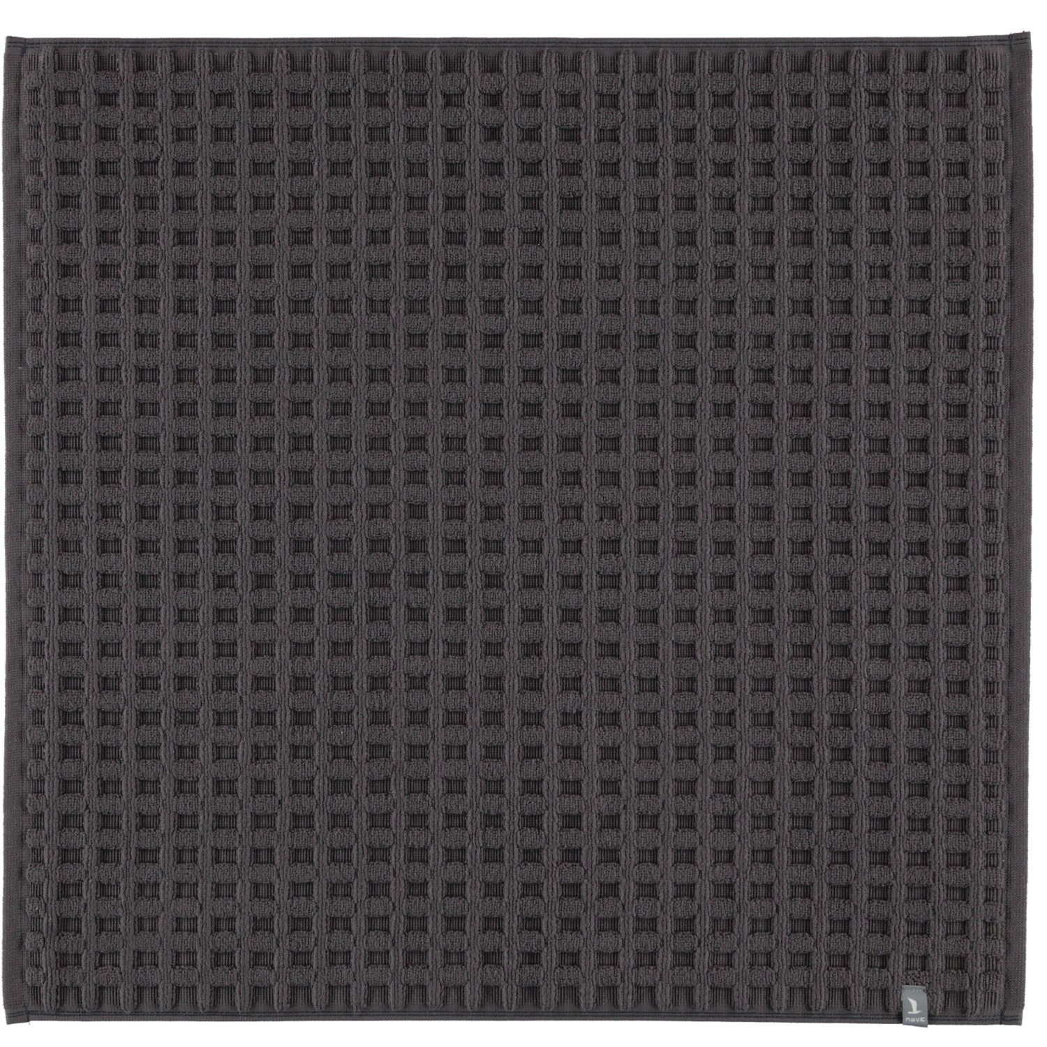 Möve Badteppich - Piquee - Größe: 60x60 cm - Farbe: graphite - 843 (1-0798/8127)