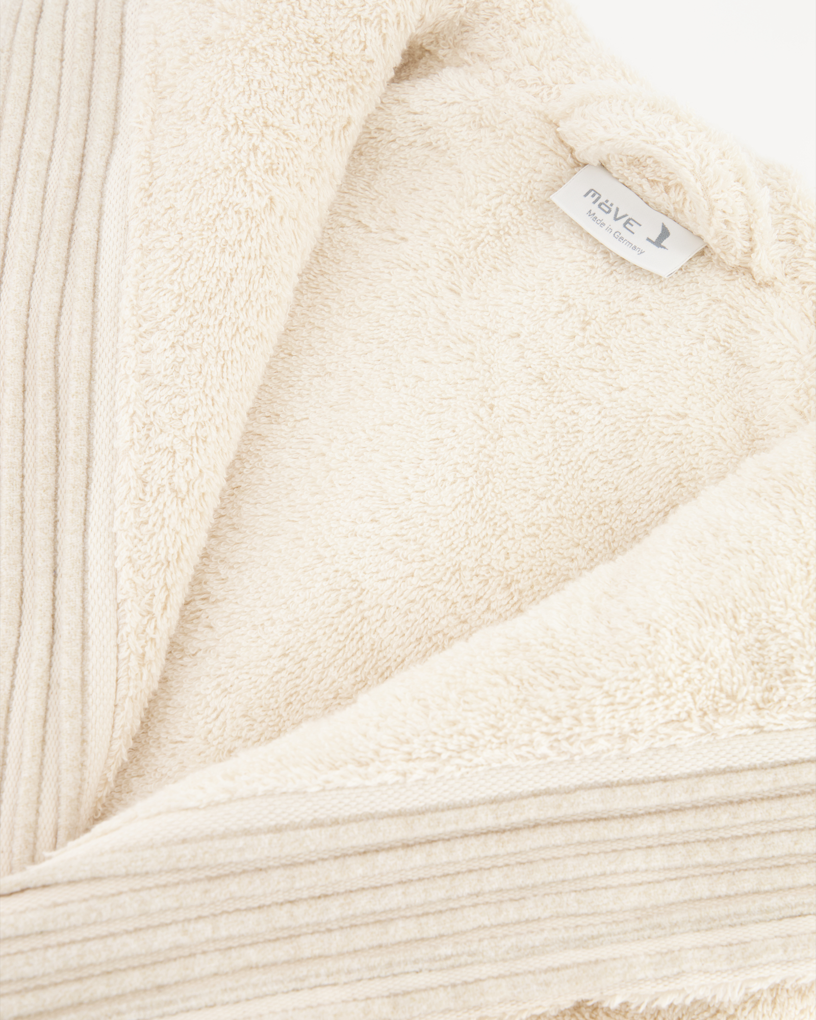 Möve Bademäntel unisex Kapuze Wellness natur - 869
