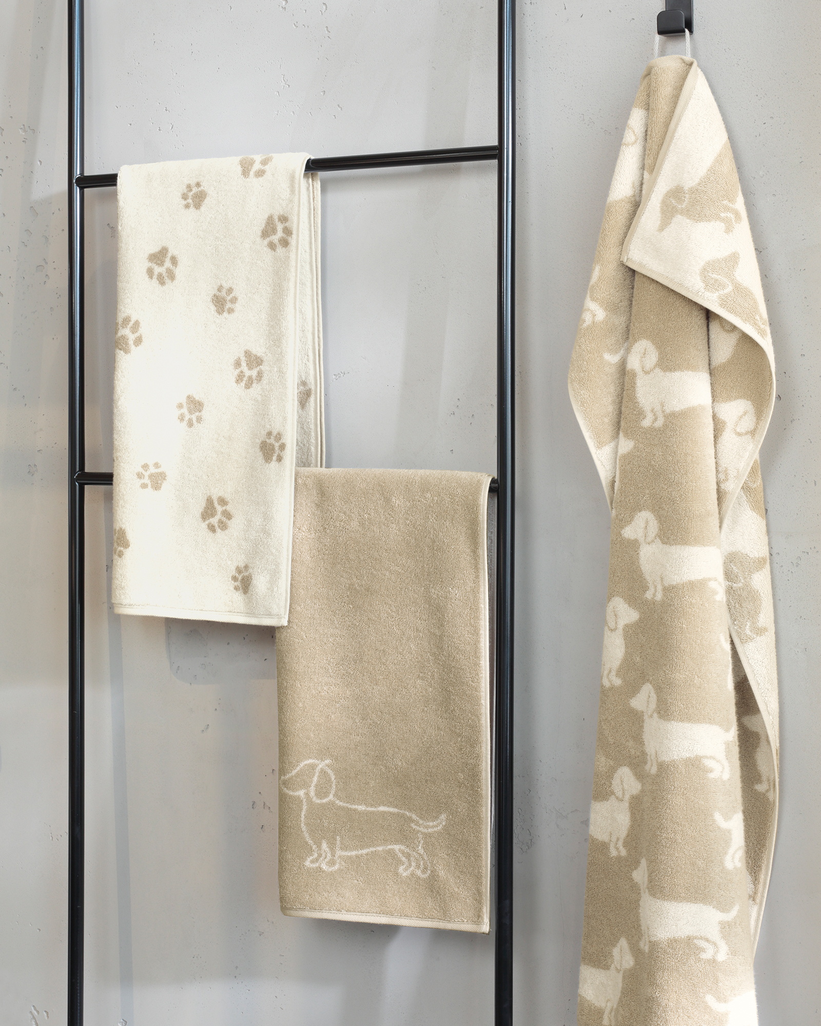 Cawö Badematten WE LOVE DOGS Companion 6248 natur/beige - 33 - 50x80 cm