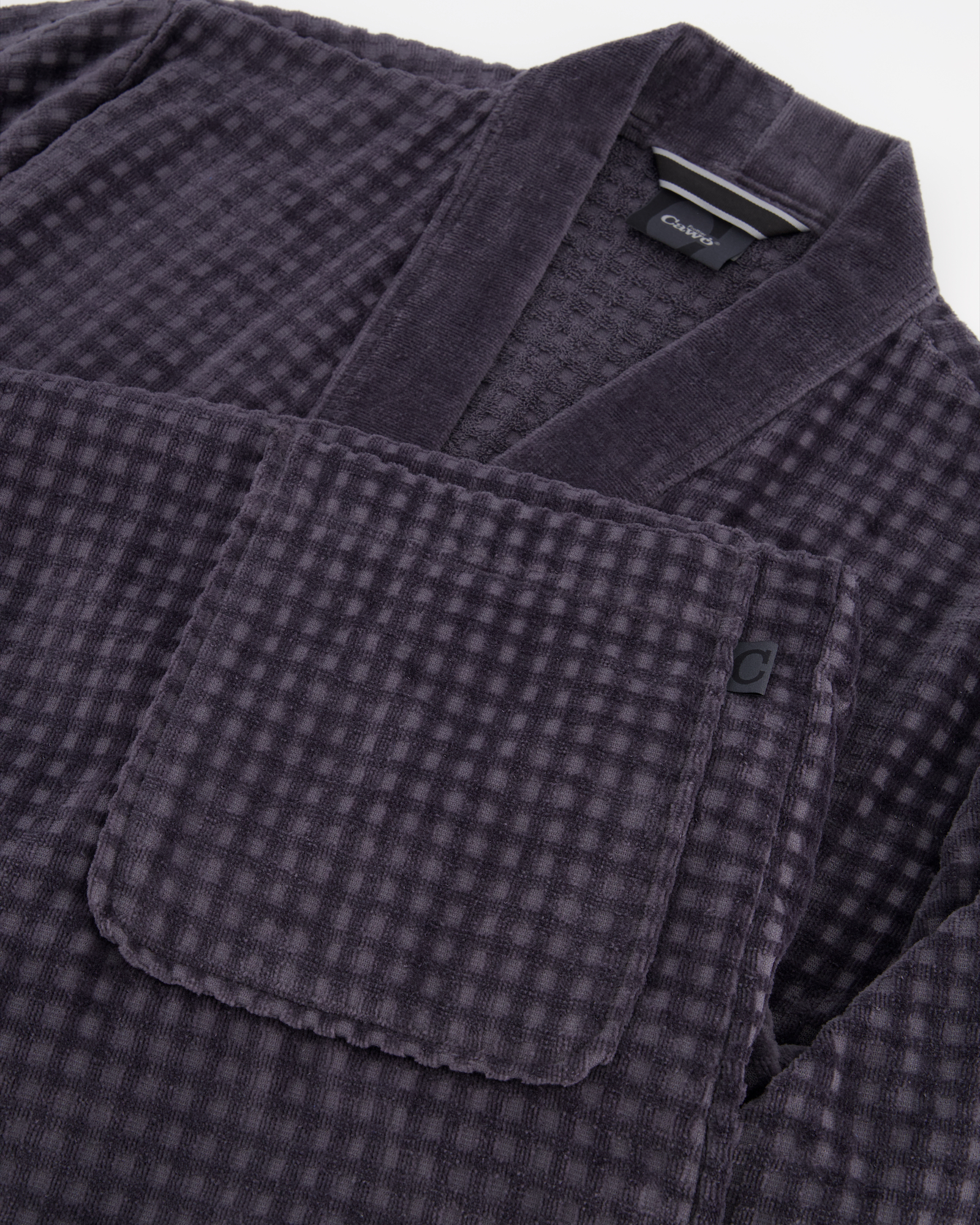 Cawö Bademäntel Herren Kimono 3714 anthrazit - 774