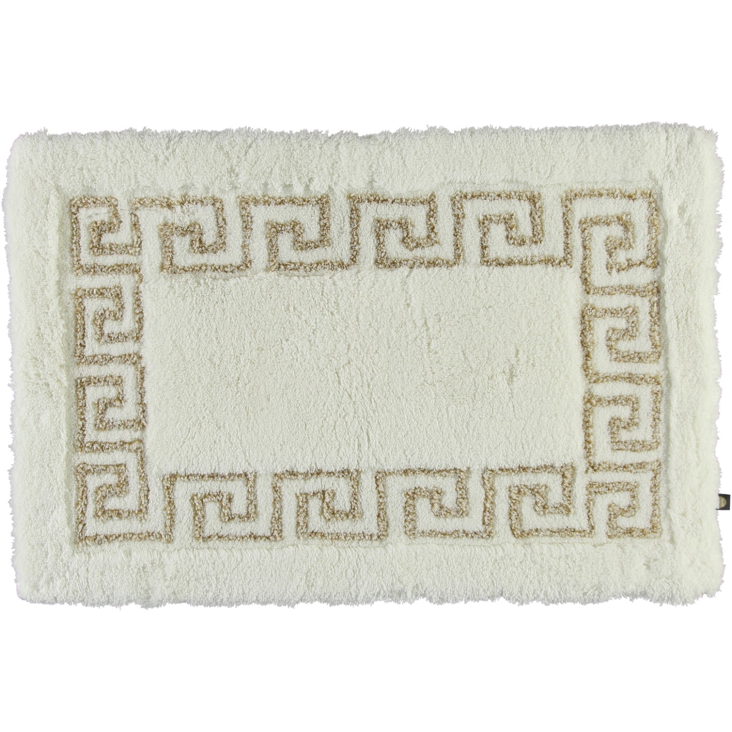 Rhomtuft RHOMTUFT Badteppiche Mäander weiss-weiss-goldlurex - 1321