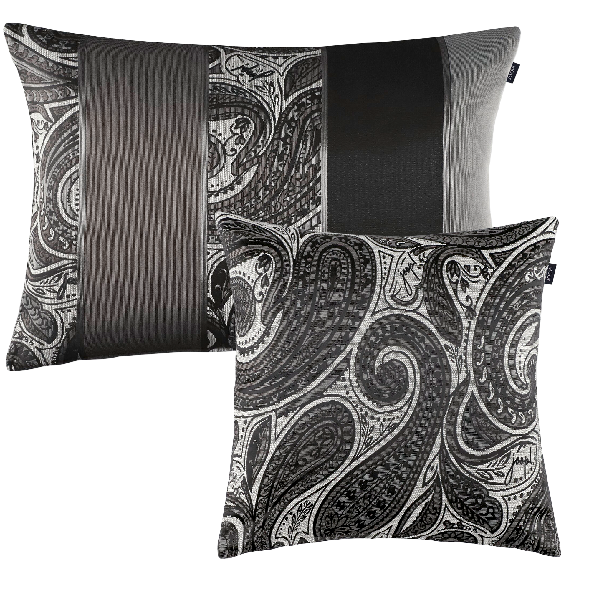 JOOP! Kissenhüllen Paisley Allover Silbergrau - 010