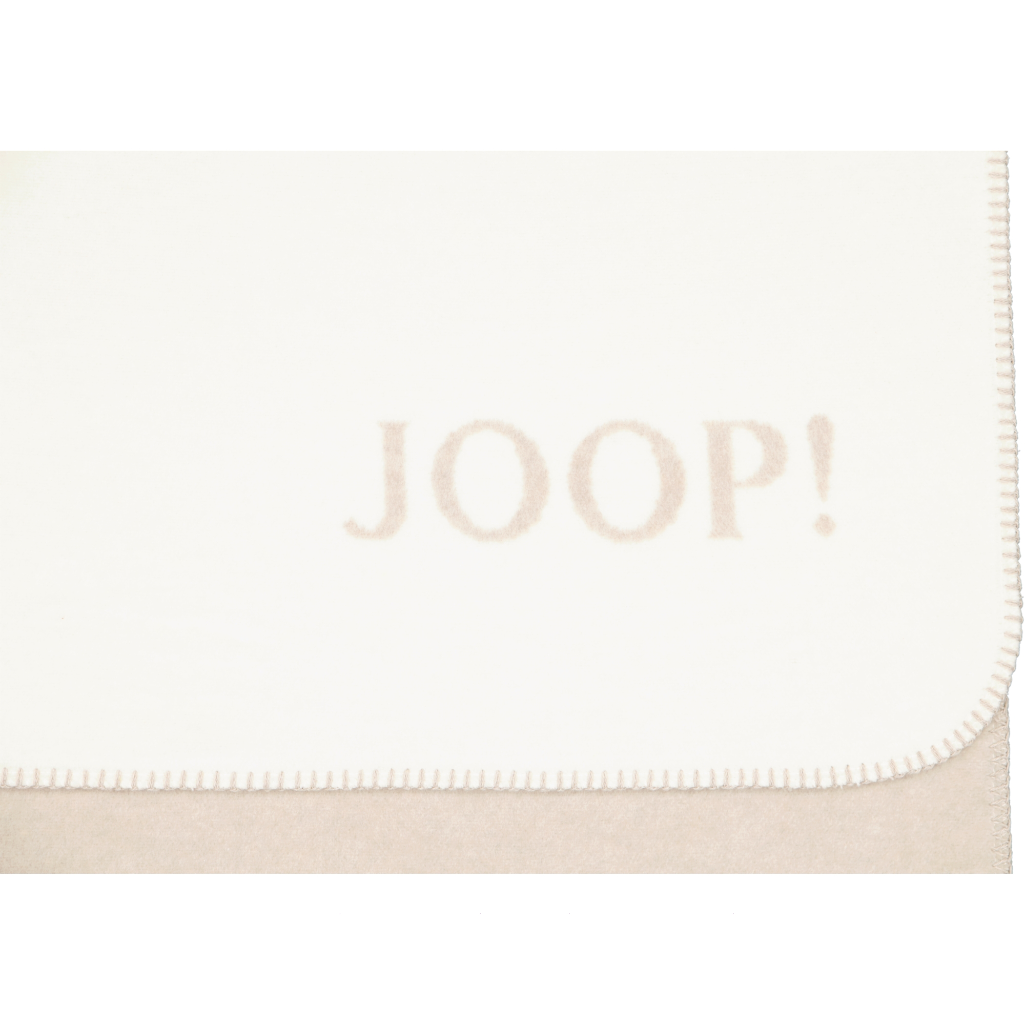JOOP! Wohndecke Uni-Doubleface - Größe: 150x200 cm - Farbe: Sand-Pergament