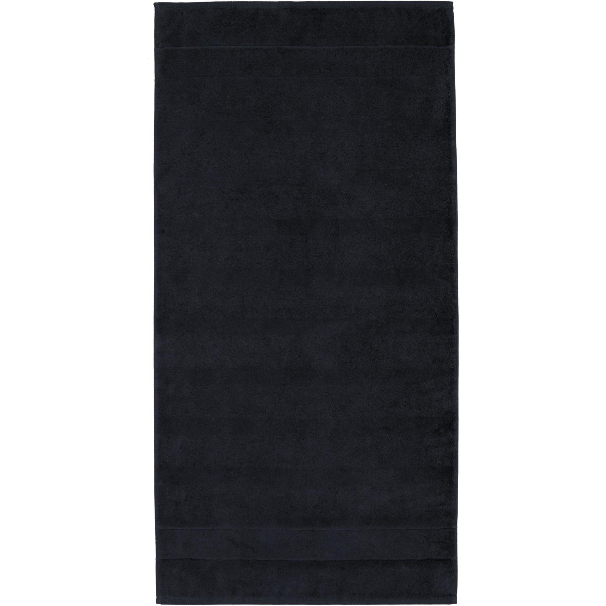 Cawö Handtücher Noblesse2 Uni 1002 schwarz - 906 - Handtuch 50x100 cm