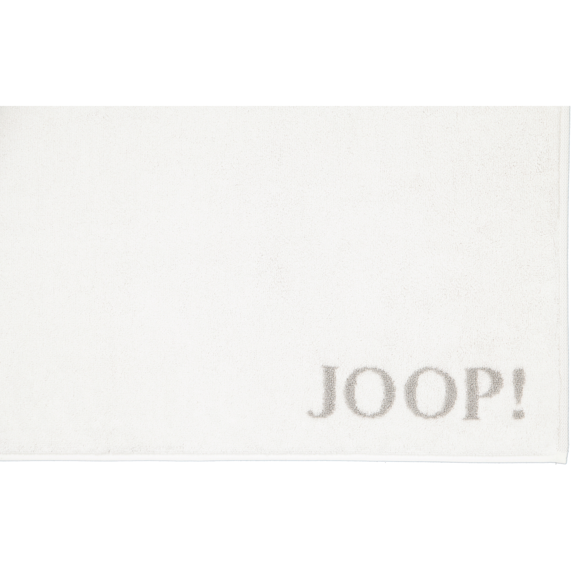 JOOP! Classic - Doubleface Badematte 1600 - 50x80 cm - Farbe: Weiß/Silber - 67