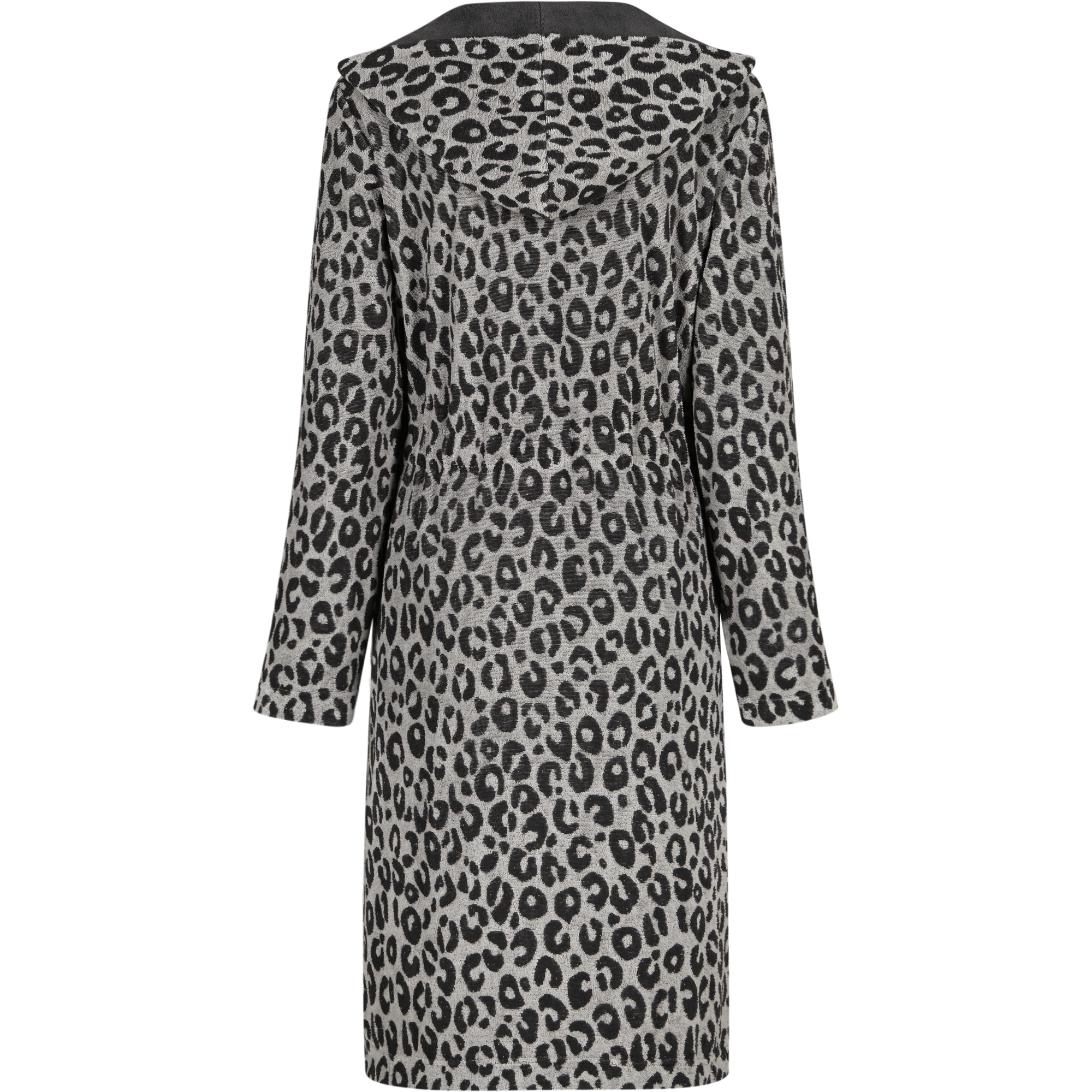 Cawö Home Bademäntel Damen Kurzmantel mit Kapuze Leo 851 basalt - 77 - L