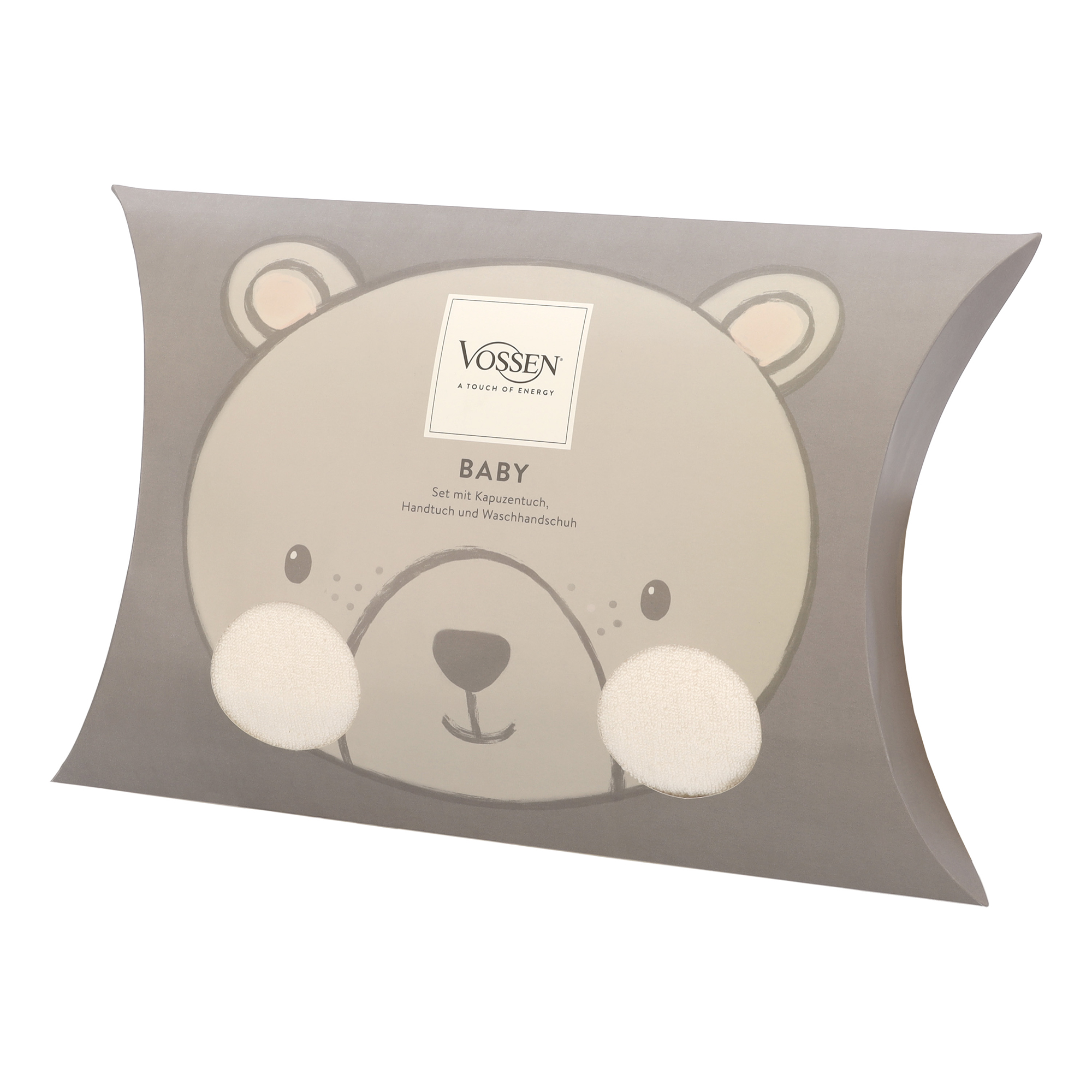 Vossen Kapuzentücher Teddy Bear Set ivory - 1030