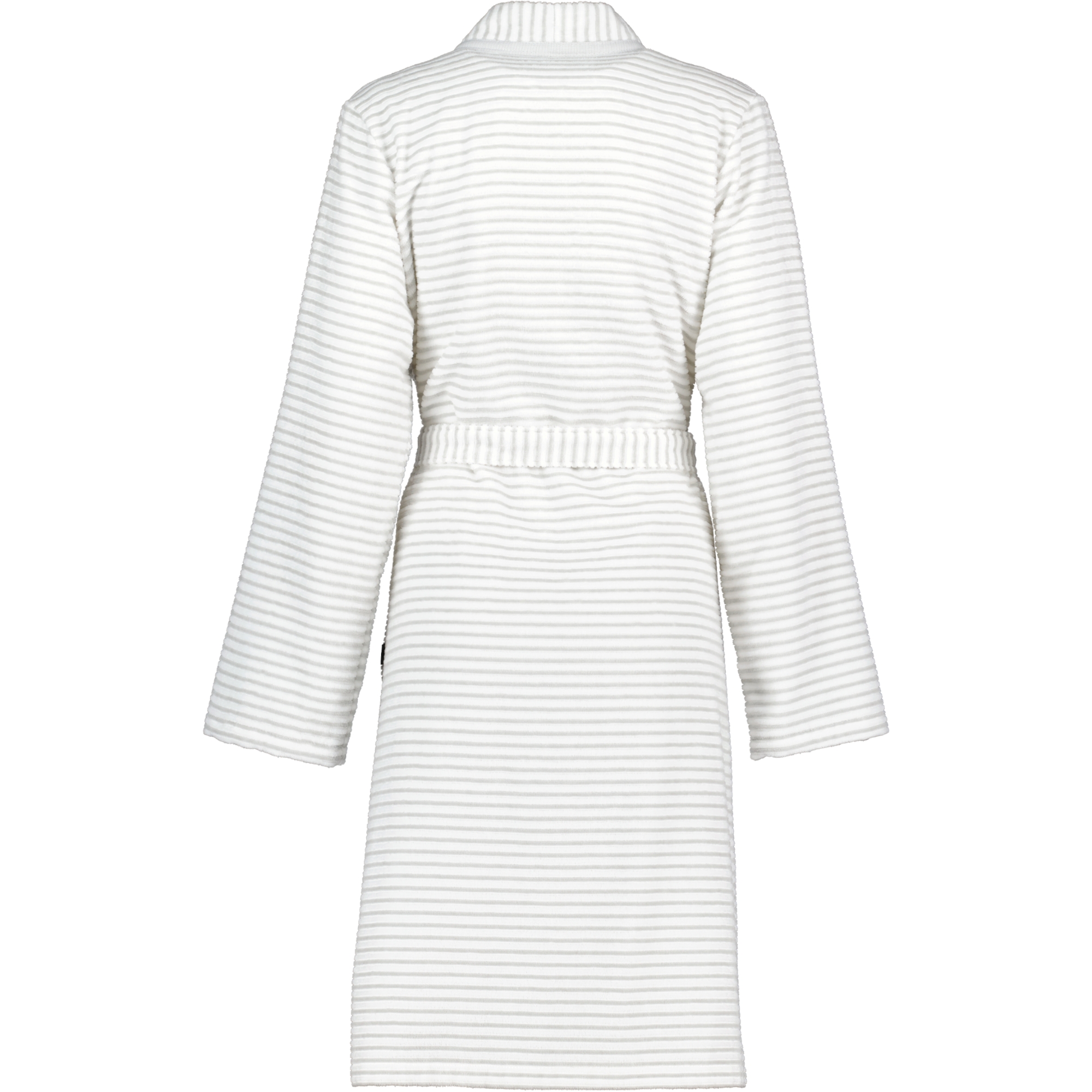 Cawö Bademäntel Damen Kimono Struktur 1214 weiß-silber - 76
