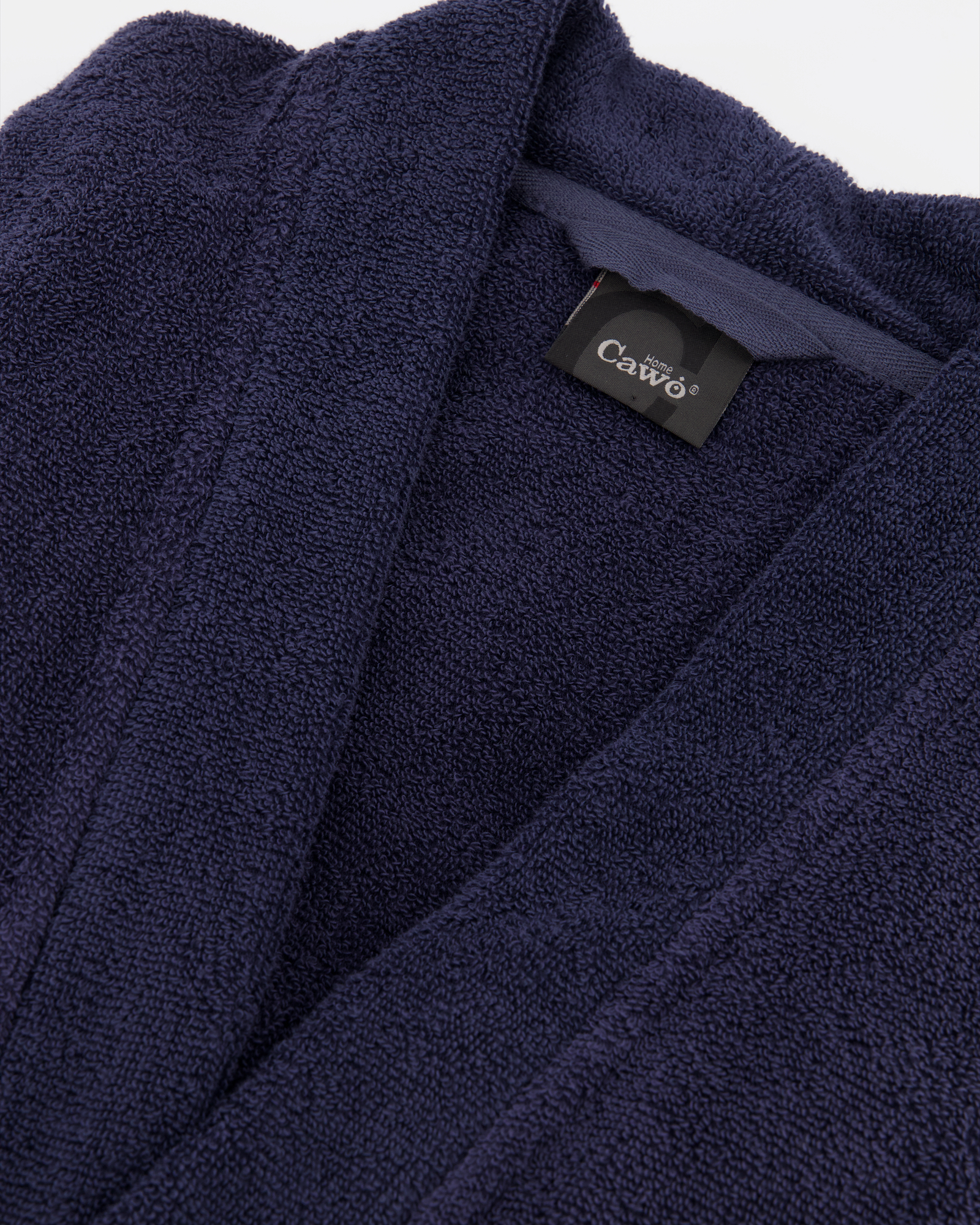 Cawö Home Bademäntel Damen Kimono Luxury Basics Kimono 826 blau - 17