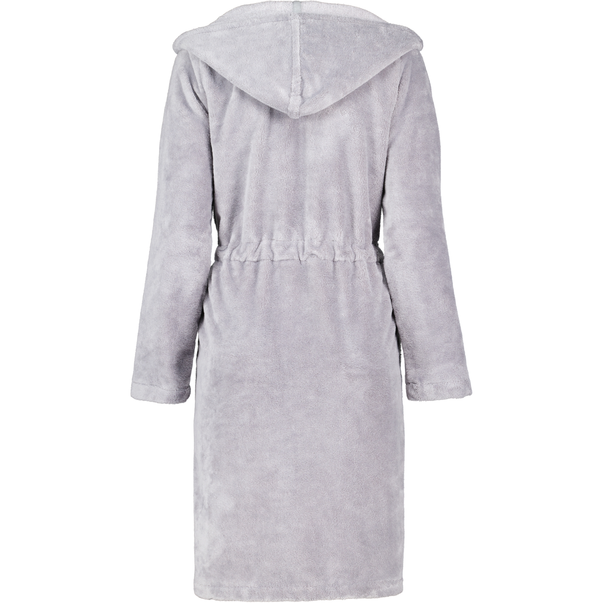 Cawö Home - Damen Bademantel Kurz Kapuze 822 - Farbe: graphit - 73 - L