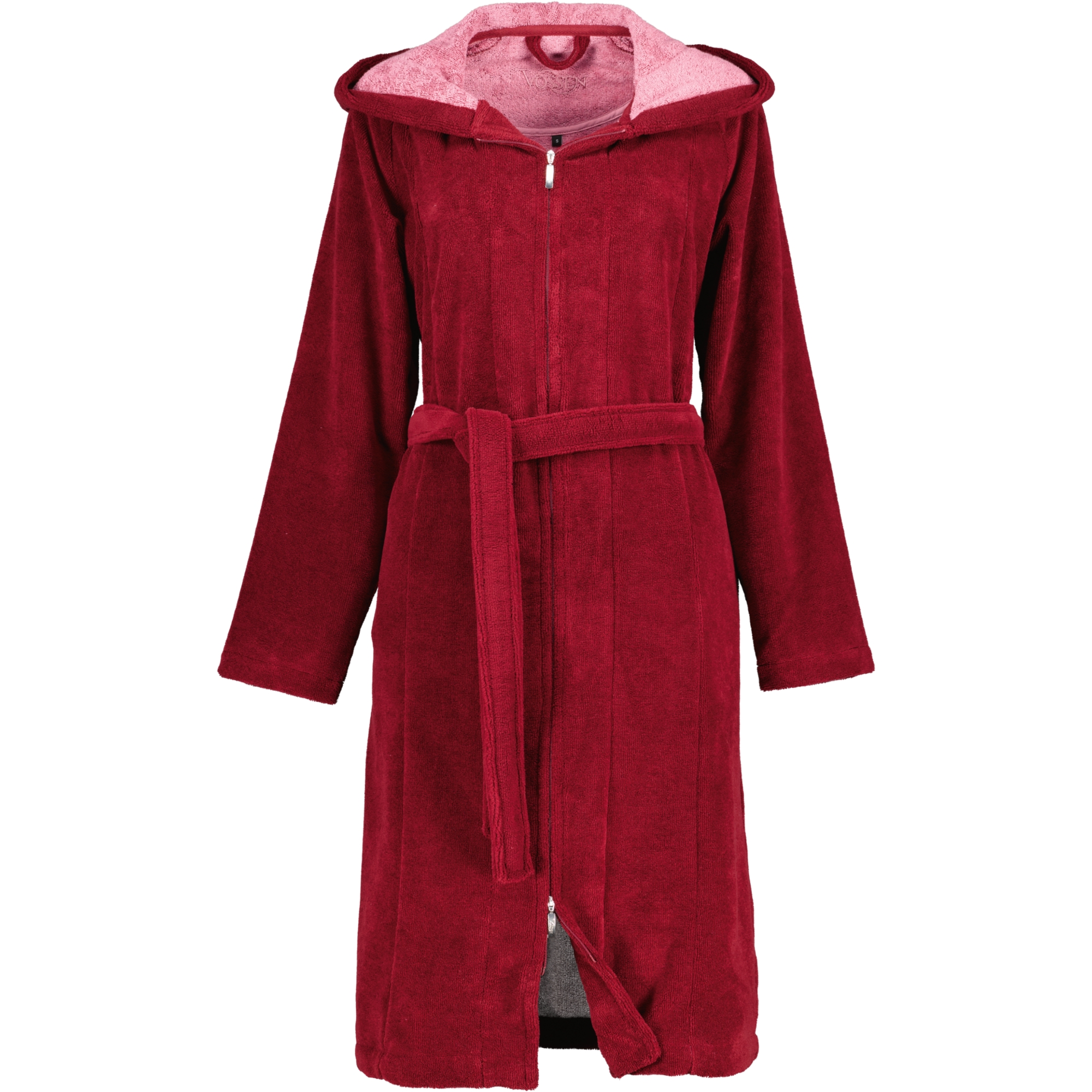 Vossen Bademantel Damen Palermo  - Farbe: burgundy - 016 (141571) - XL