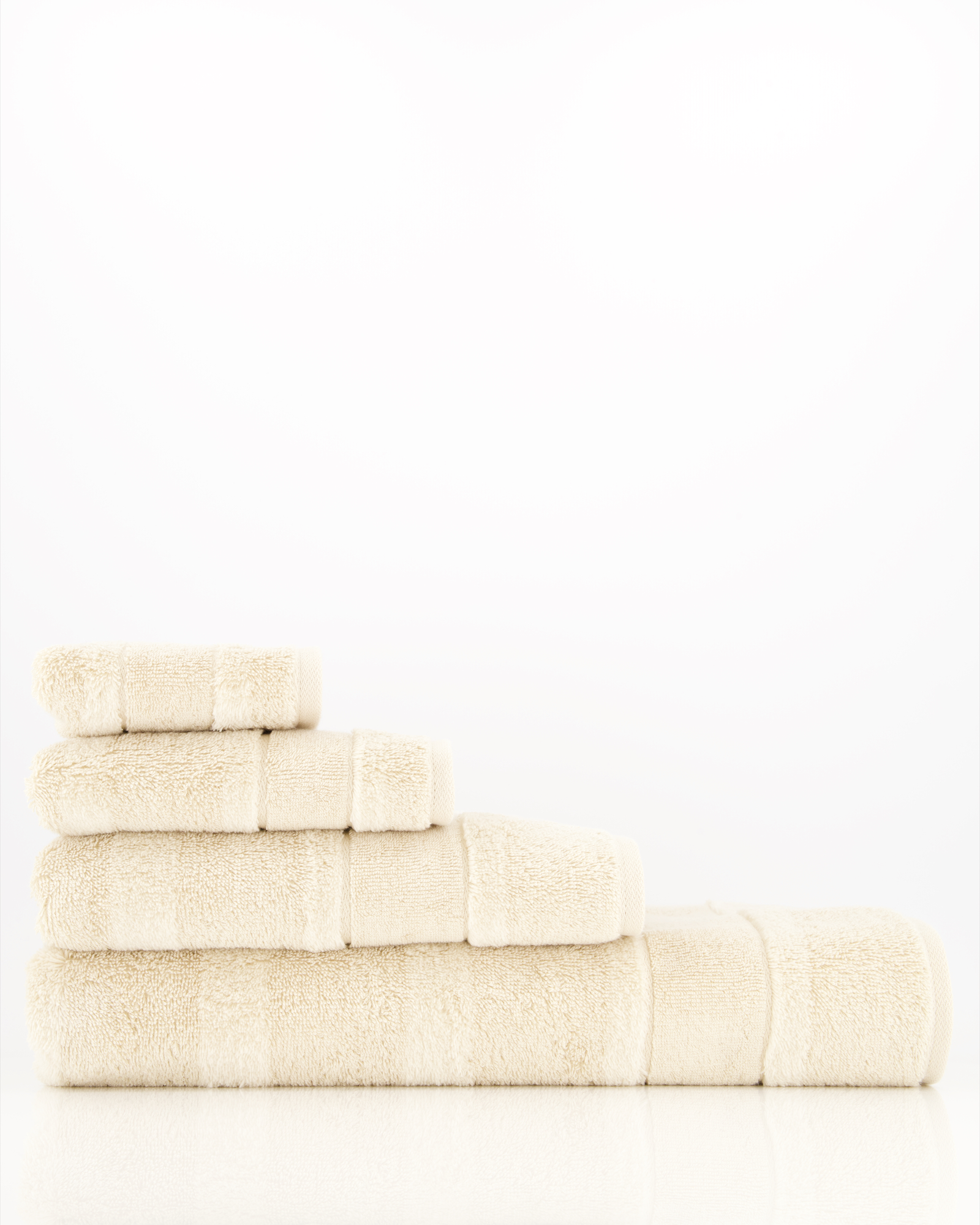 Cawö Handtücher Noblesse2 Uni 1002 beige - 370 - Gästetuch 30x50 cm
