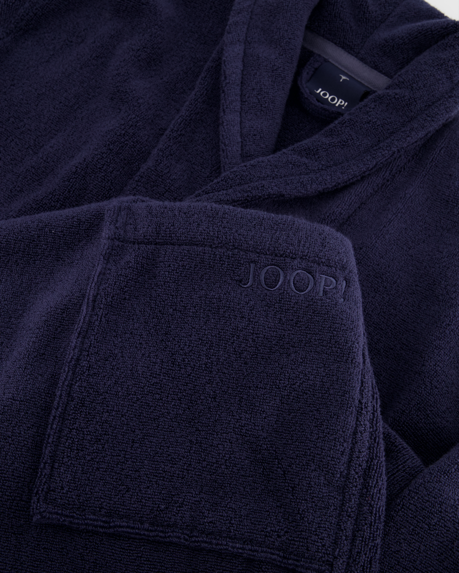 JOOP! Herren Bademantel - Schalkragen 1651 - Farbe: blau - 175 - S