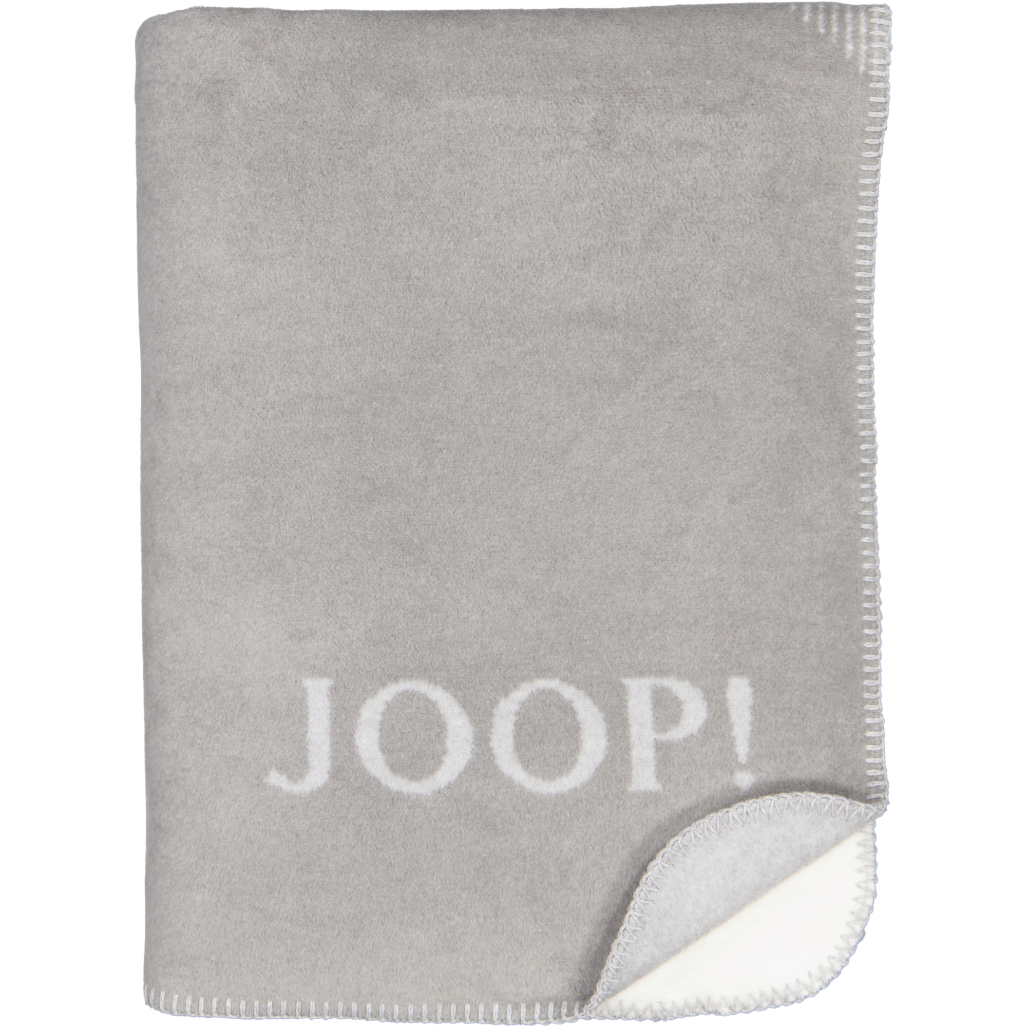 JOOP! Wohndecke Checks - Größe: 150x200 cm - Farbe: Silber-Natur