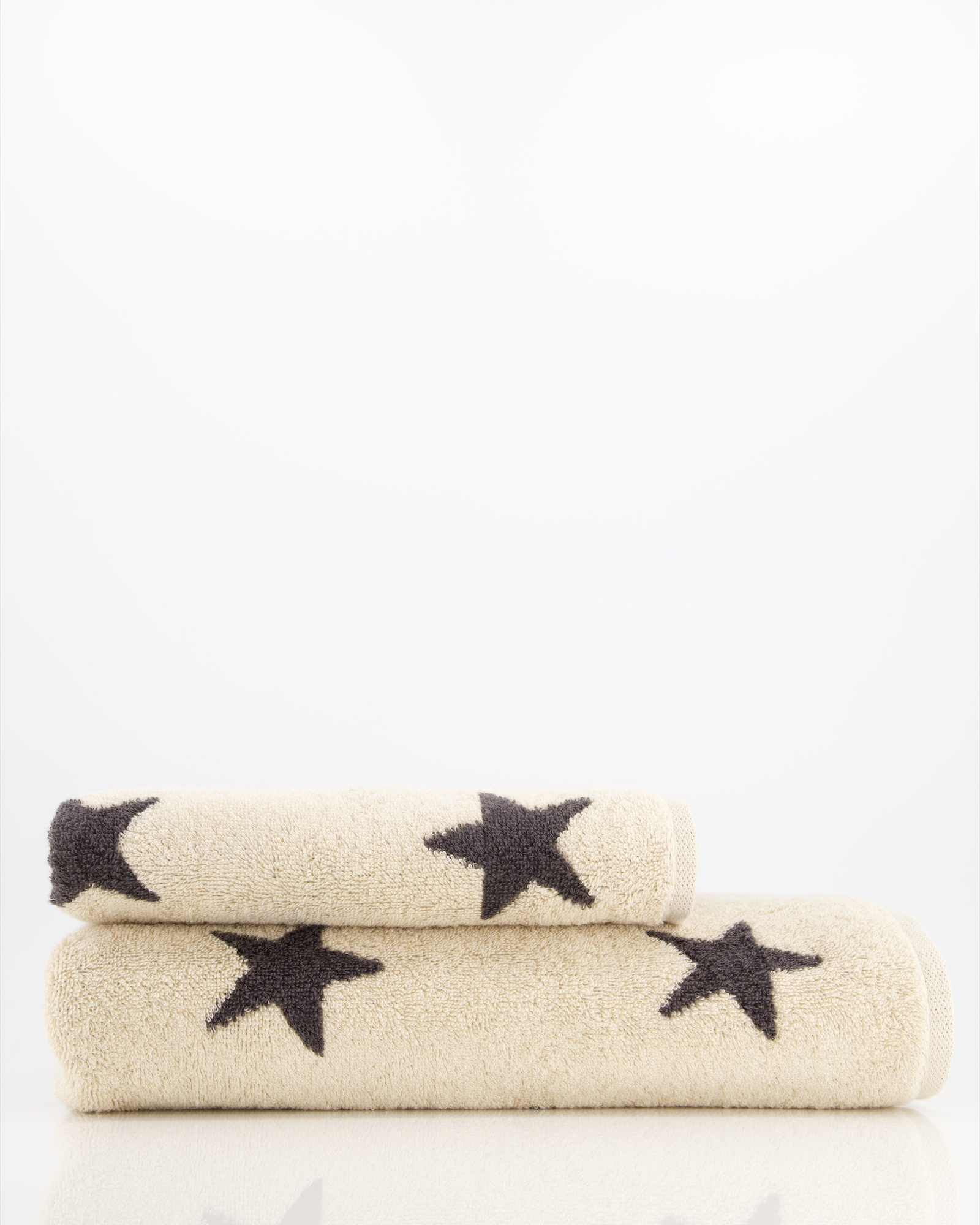 Cawö Handtücher NEW STARS Sterne groß 6260 beige/basalt - 37