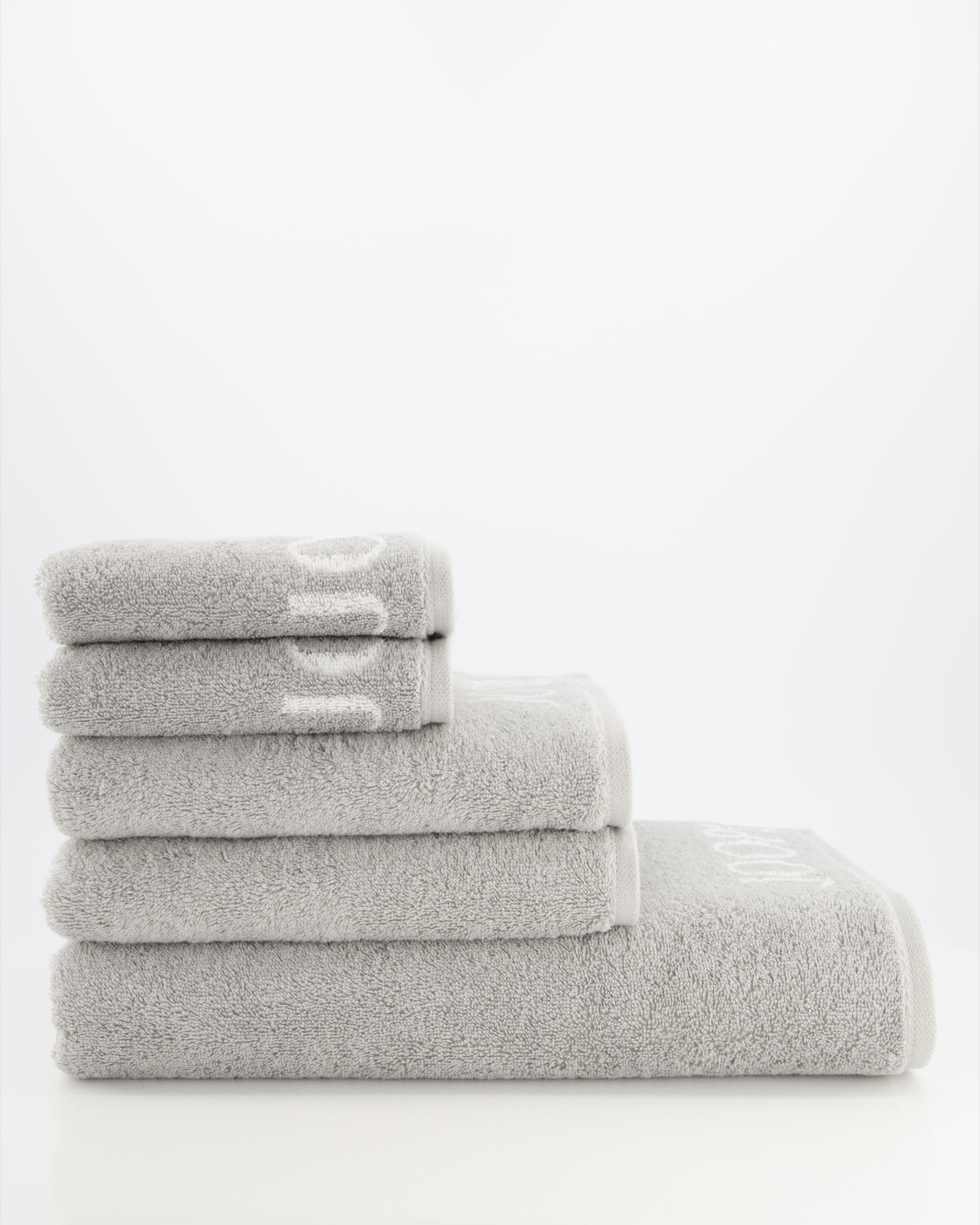 JOOP! Classic - Doubleface 1600 - Farbe: Silber - 76 - Waschhandschuh 16x22 cm