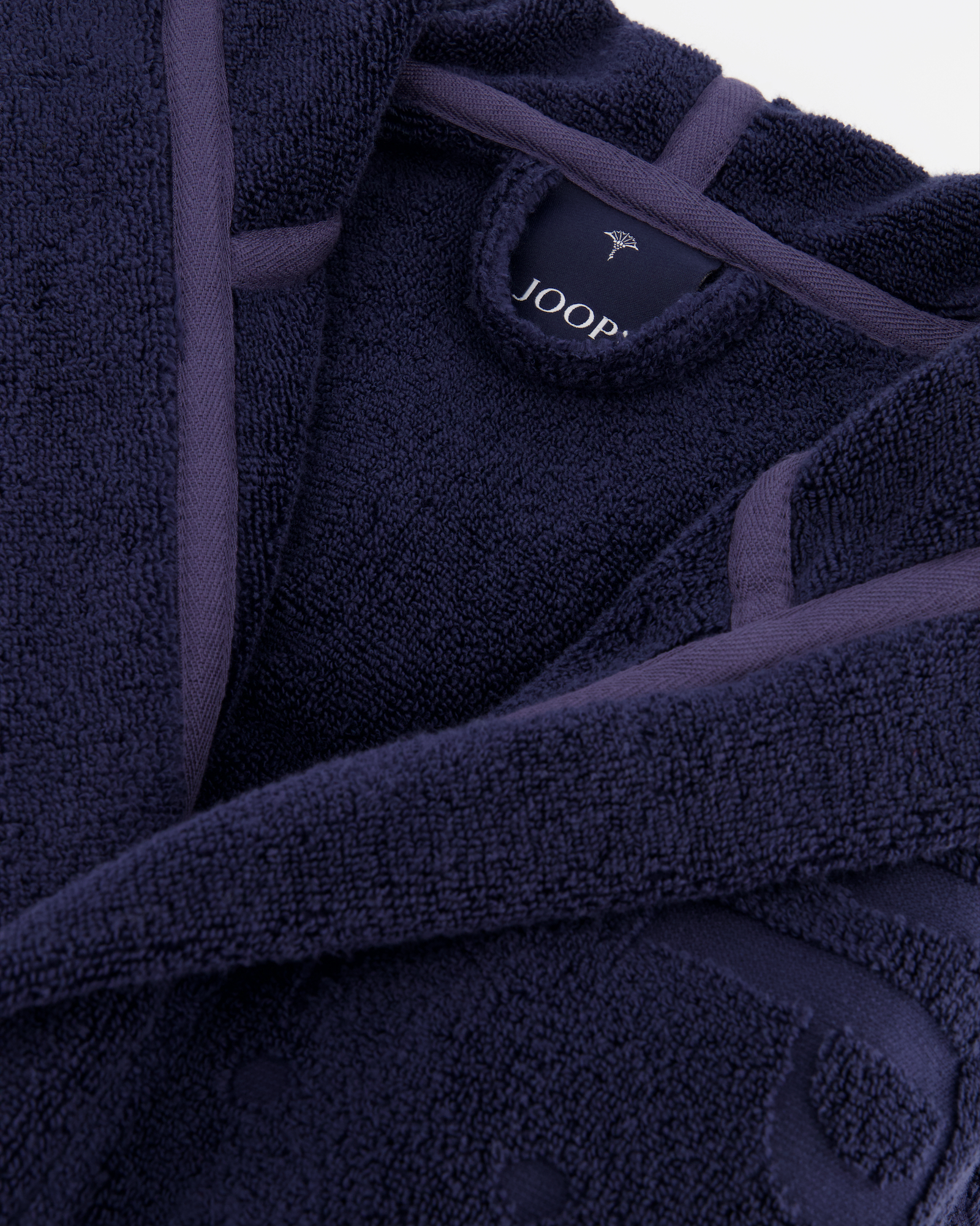 JOOP! Bademäntel Damen Kapuze 1663 blau - 175