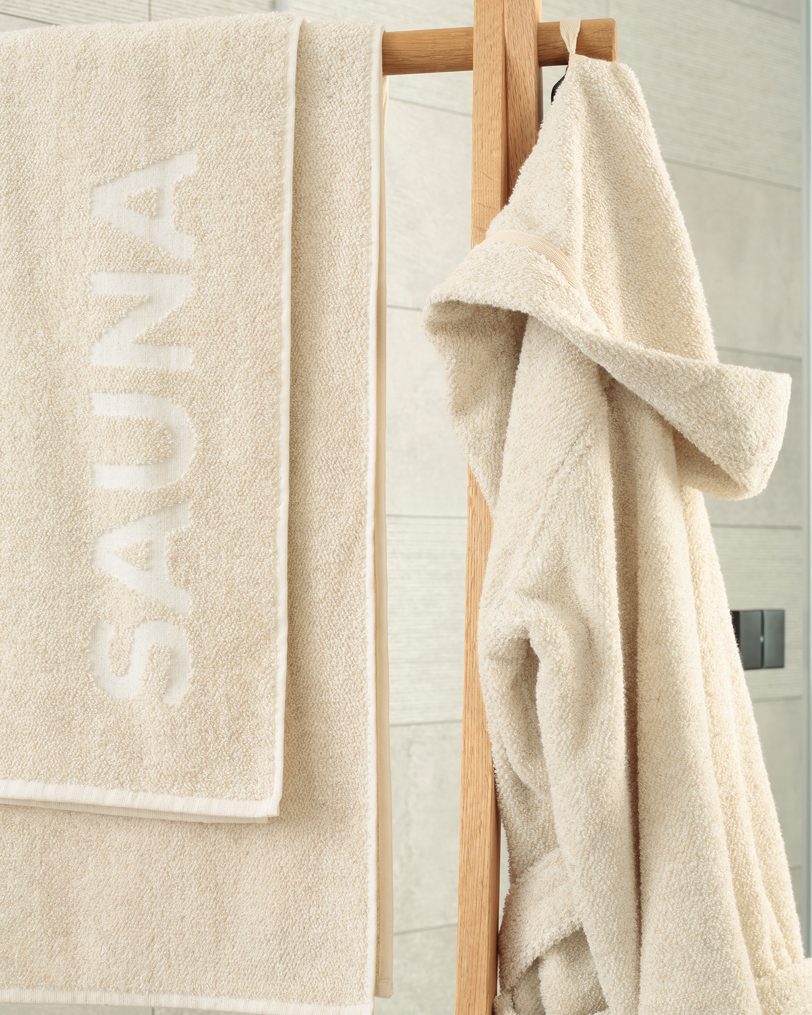 Cawö Bademäntel Damen Kapuze SAUNA Cotton & Hemp 846 natur - 33