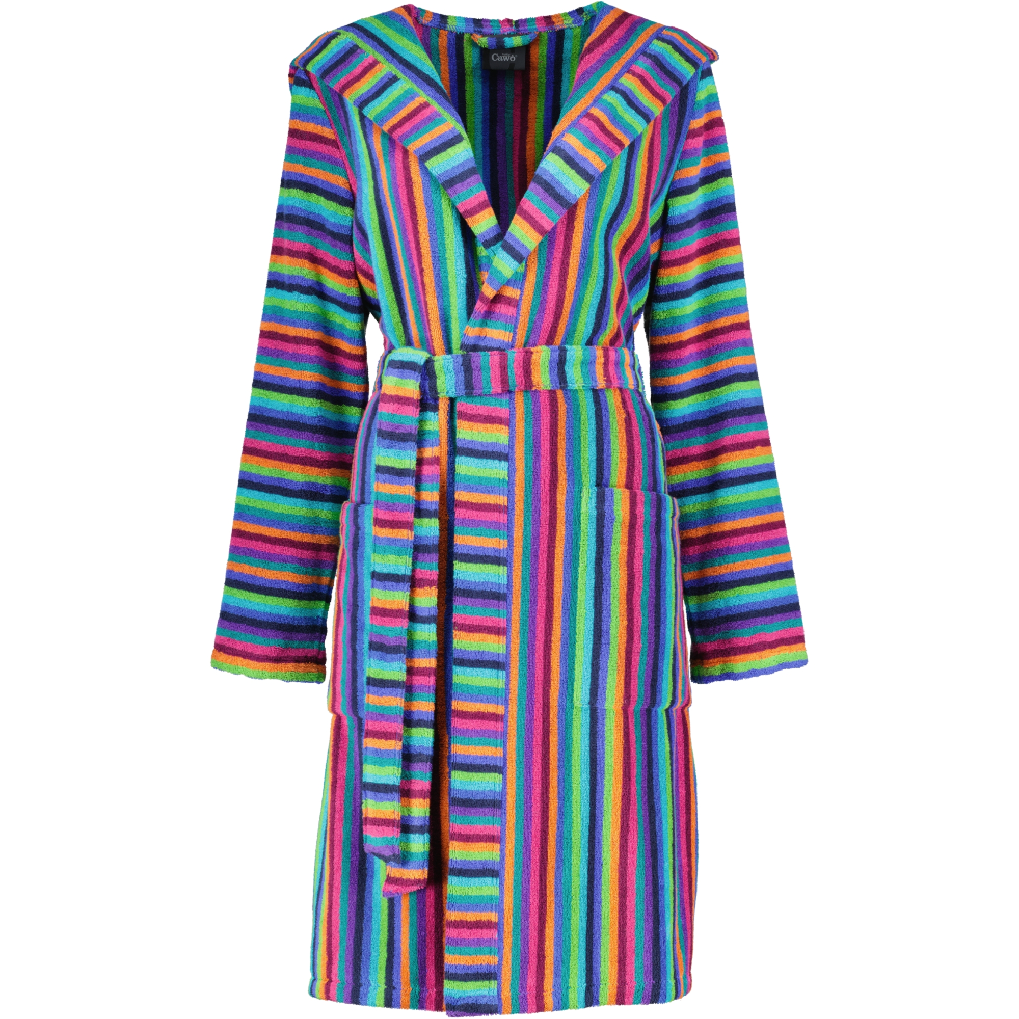 Cawö Bademäntel Damen Kurzmantel mit Kapuze 7049 multicolor - 84