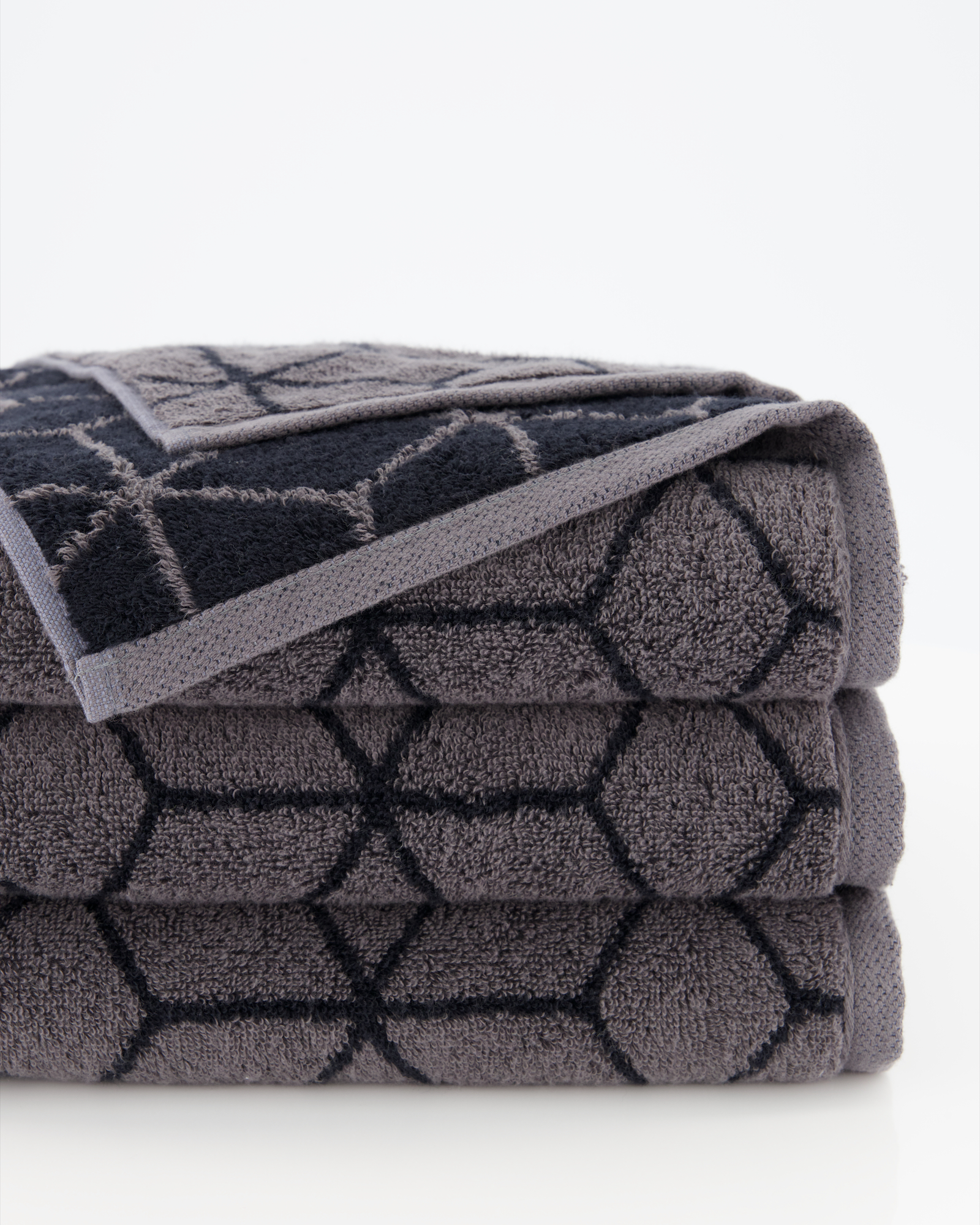 Villeroy & Boch Handtücher Coordinates Carré 2557 - Farbe: graphite - 79 - Duschtuch 80x150 cm