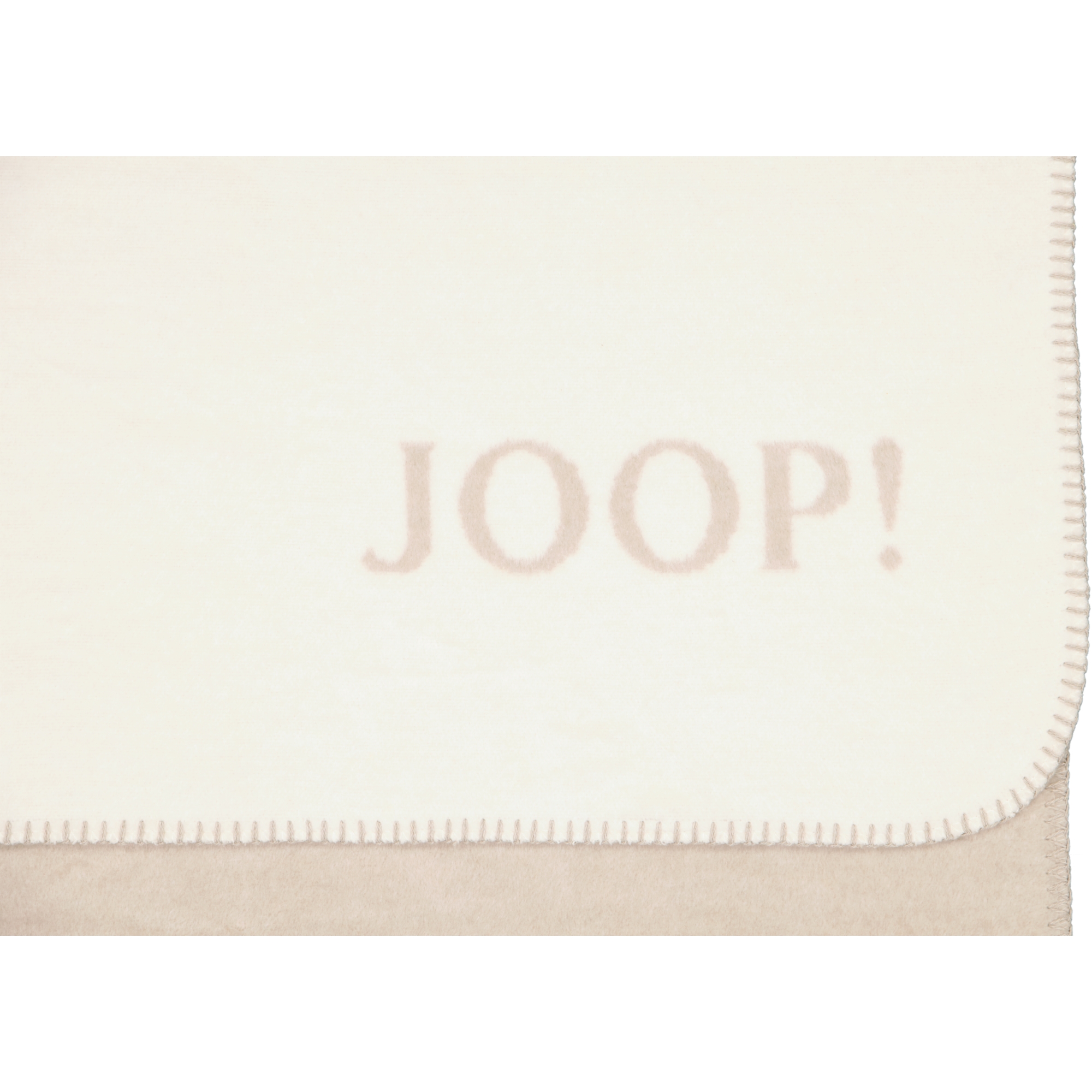 JOOP! Wohndecke Uni-Doubleface - Größe: 150x200 cm - Farbe: Ecru-Feder
